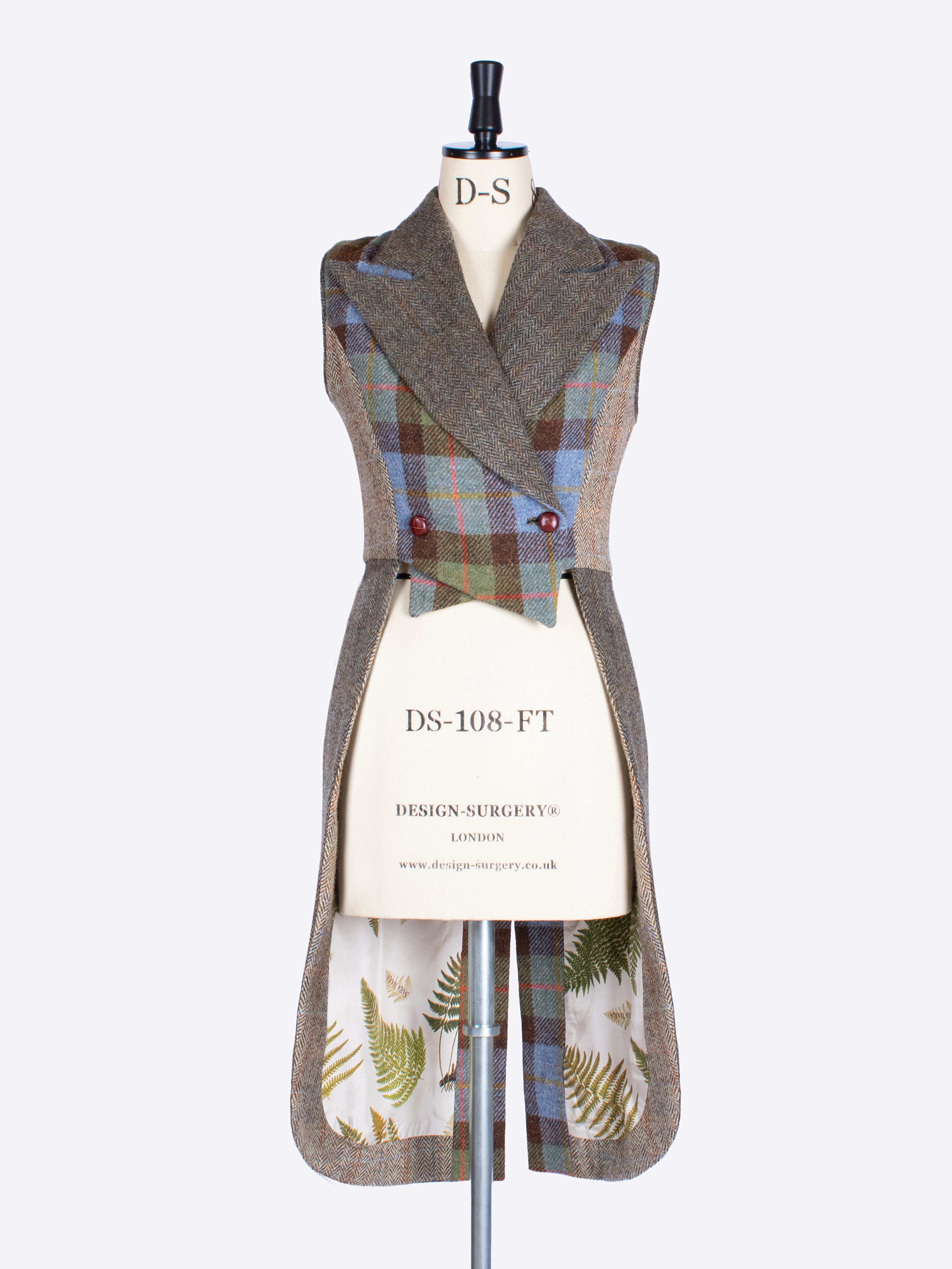 Tail Waistcoat for Men - Moss Green, MacLeod & Beige Tweed Vest | Formal Wear, Wedding Attire & Business Casual Outfits