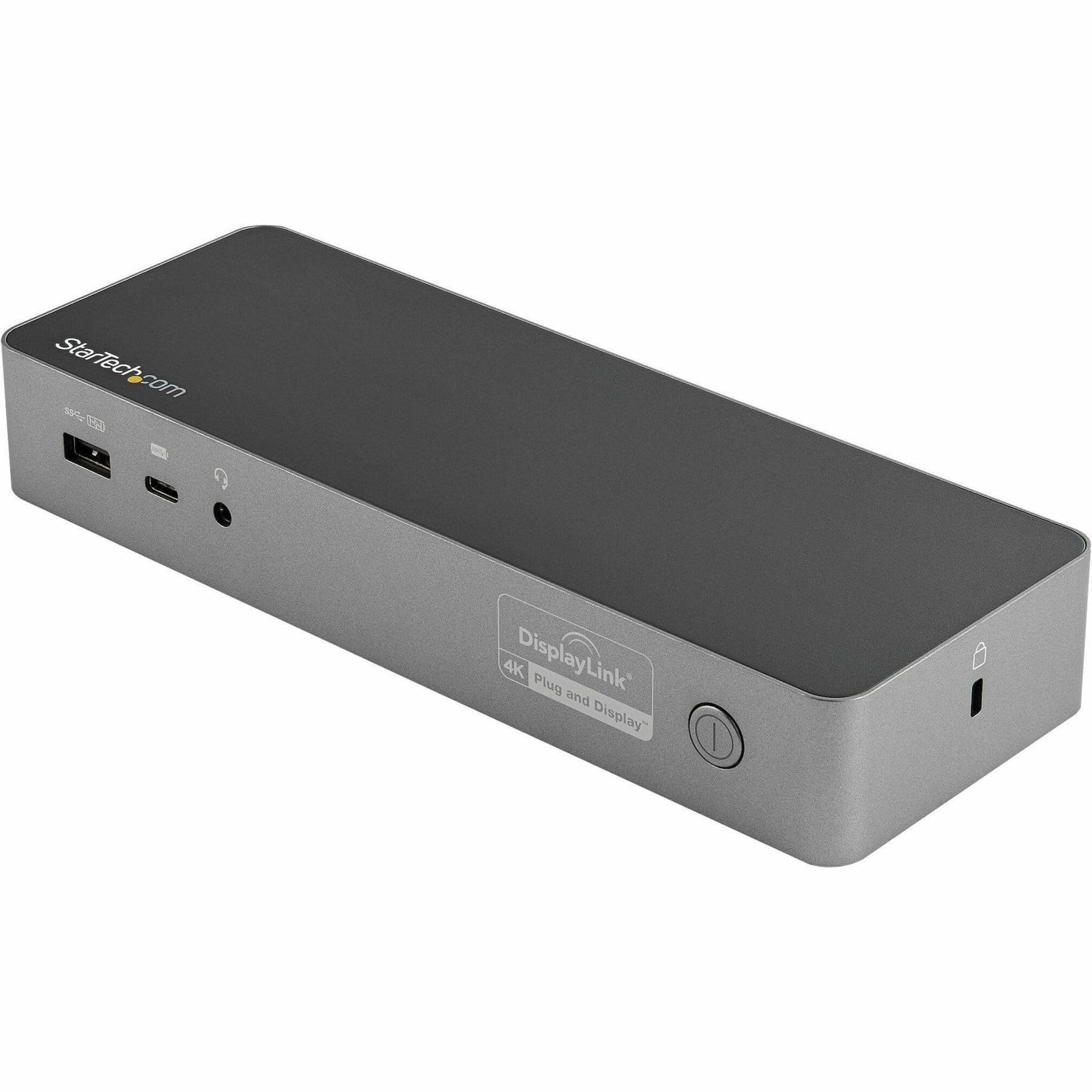 StarTech.com Universal Laptop Docking Station with Dual 4K HDMI/DP - USB-C & USB-A Hybrid Dock - 100W Power Delivery - Compatible with Mac, Windows & Chrome OS - Ethernet Port - Perfect for Home Office & Remote Work Setup
