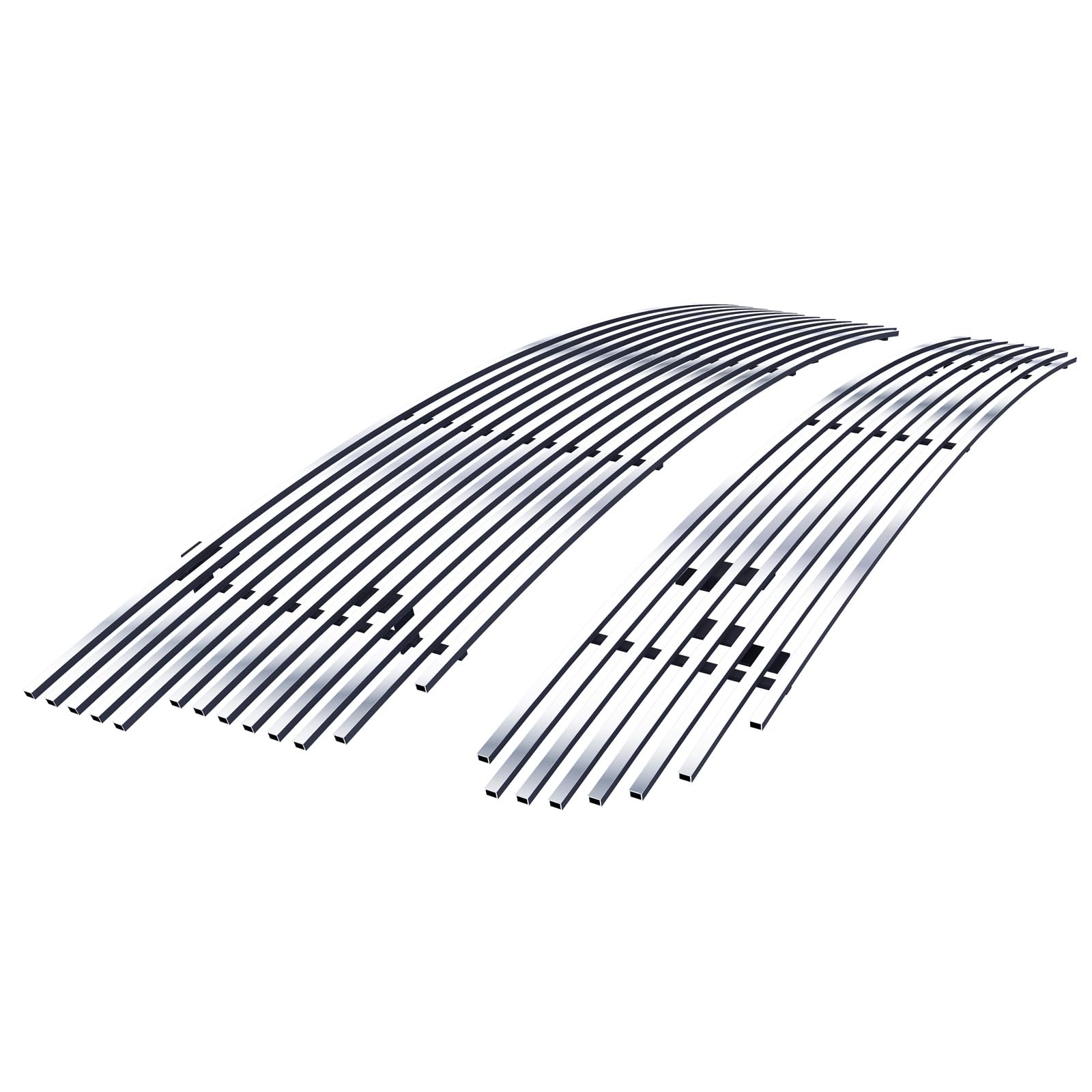 APS Chrome Billet Grille Insert Combo for Ford F-150 1999-2003 & Lightning - Upper/Lower Bumper Grill (N19-A23978F) | Heavy-Duty Protection & Custom Styling for Trucks