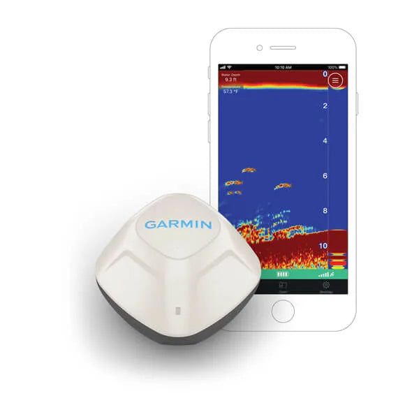 Garmin Striker Cast Castable Fish Finder Sonar Device - Portable Wireless Fishing Gear for Kayak, Boat & Shore Fishing