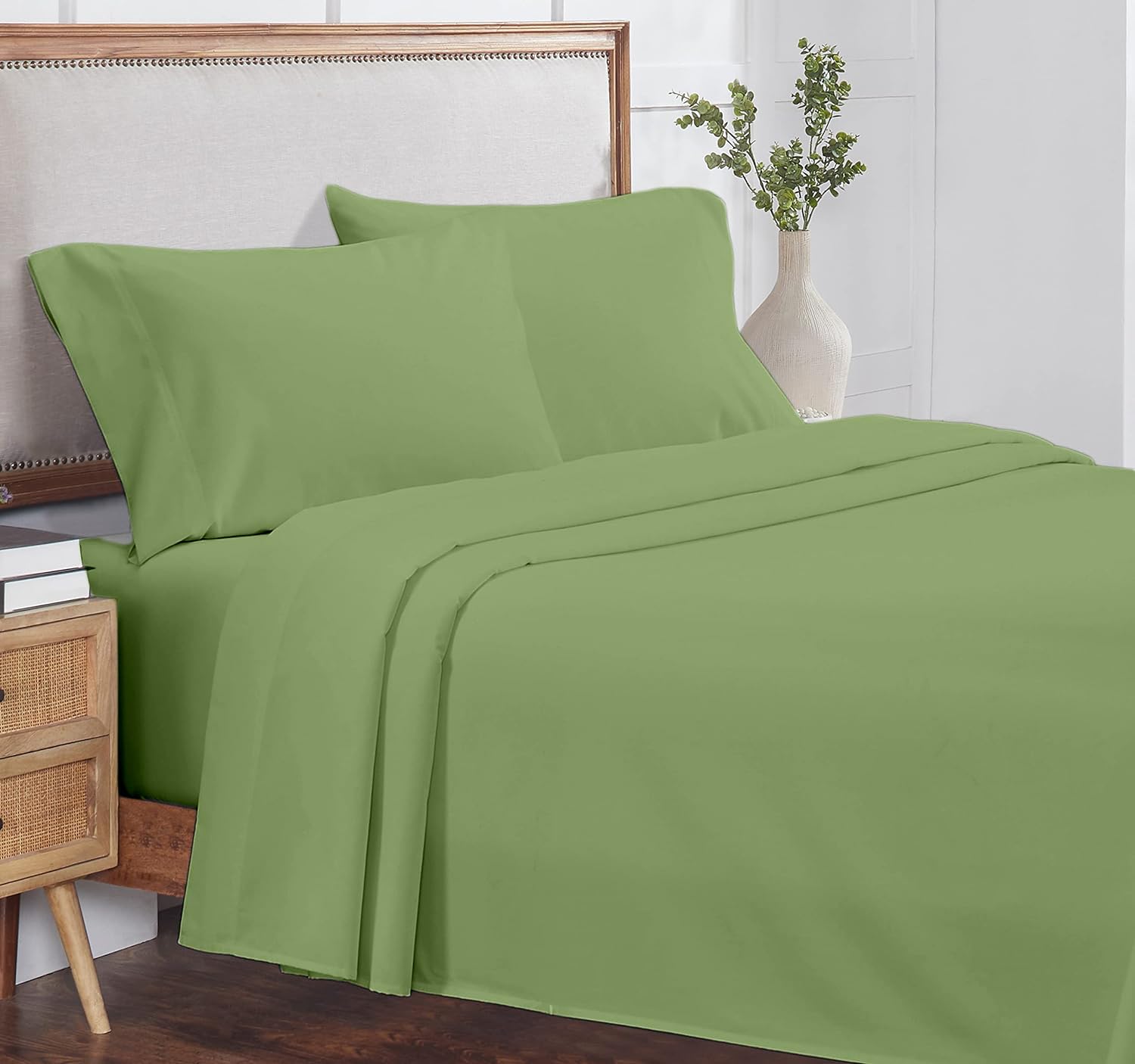 Premium 4-Piece California King Sheet Set - 100% Organic Cotton, 800 Thread Count, Ultra Soft & Breathable Luxury Bedding with 8-12
