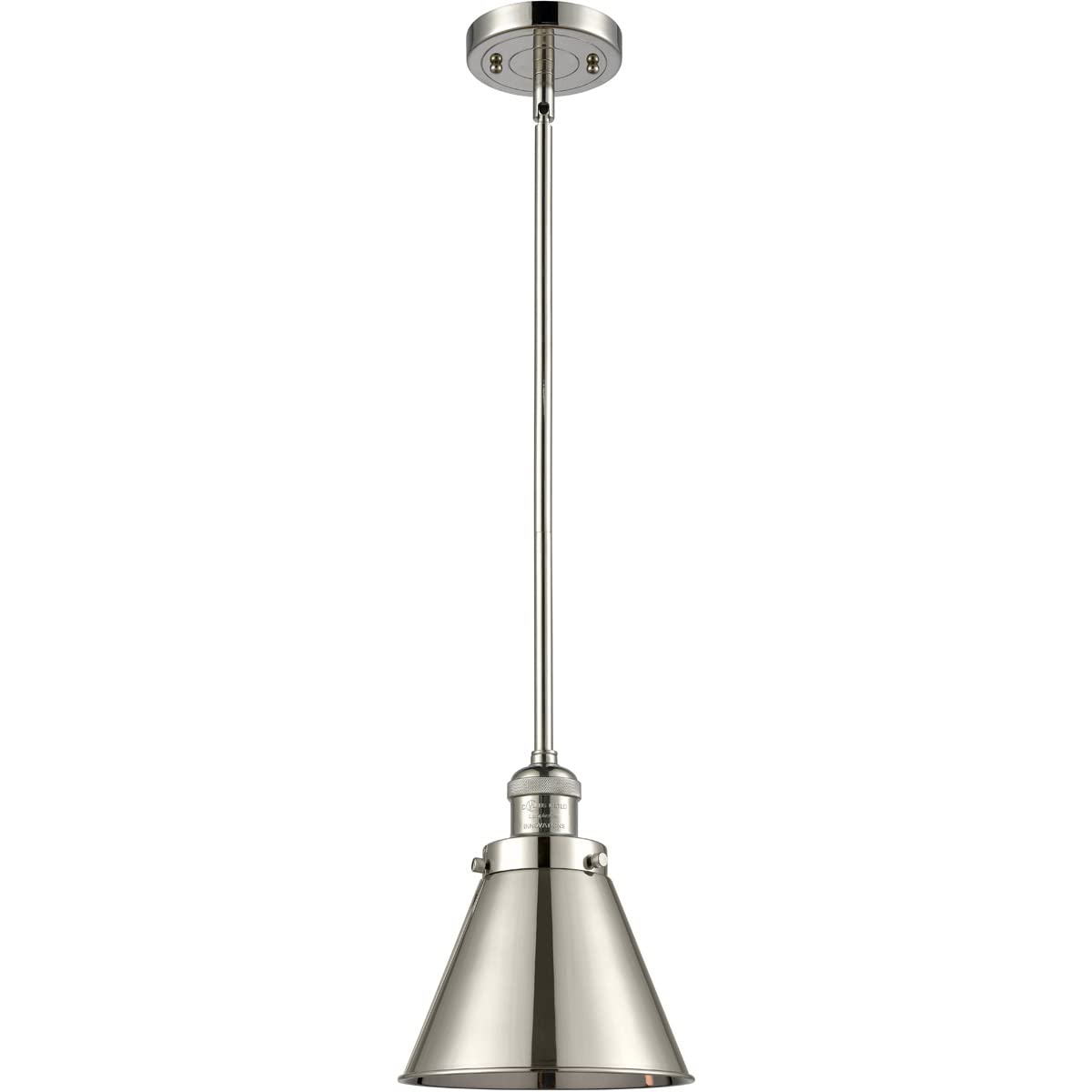 Innovations INNO201S-PN-M13-PN-LED Mini Pendant Light Fixture - Polished Nickel Finish - Modern LED Lighting for Kitchen Island, Dining Room & Bedroom Decor