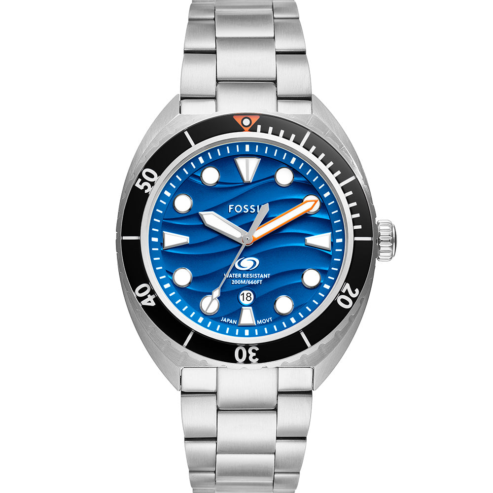Fossil Breaker FS6064 Men's Stainless Steel Watch - Waterproof, Durable & Stylish for Everyday Wear, Business & Outdoor Activities