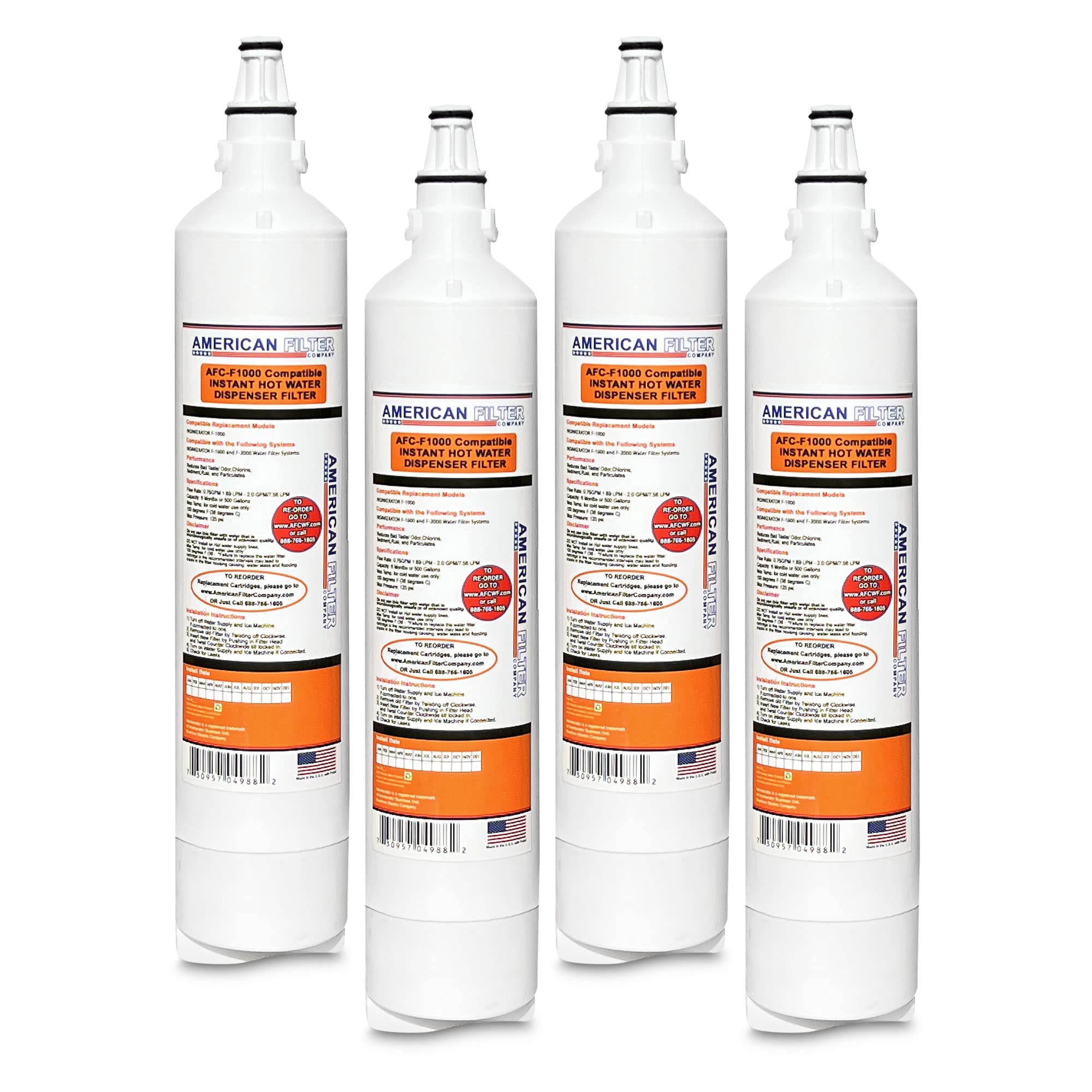 AFC-F1000 Water Filter Replacement - Compatible with F-1000 Models | High-Performance Filtration for Clean Drinking Water | Perfect for Home, Office & RV Use
