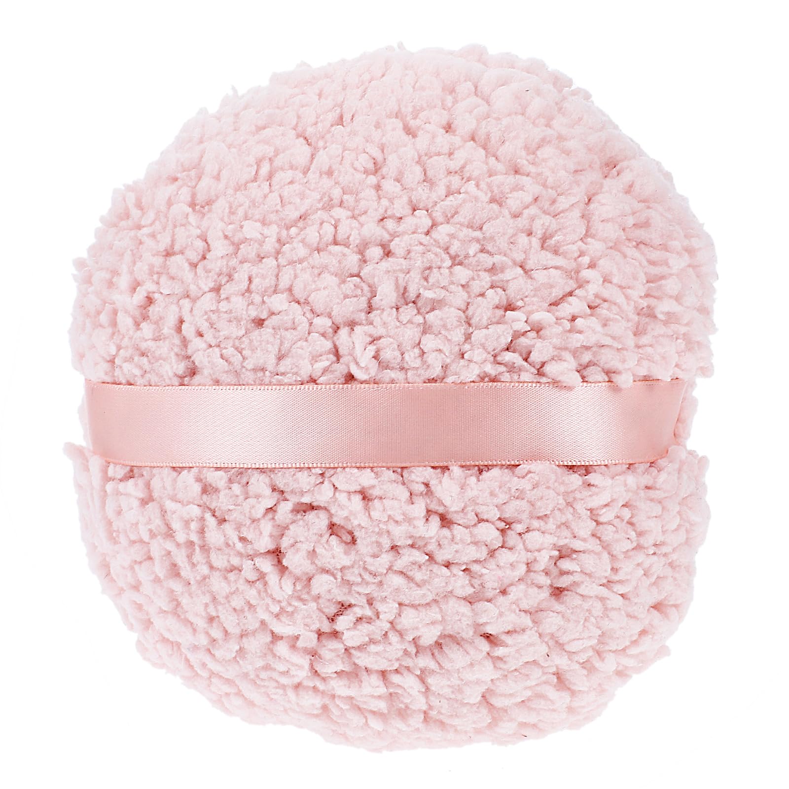 6’’ Ultra Soft Washable Velour Powder Puff - Large Round Velvet Dust Puff for Loose Mineral Powder | Reusable Body & Face Powder Applicator | Perfect for Makeup, Baby Powder & Spa Treatments