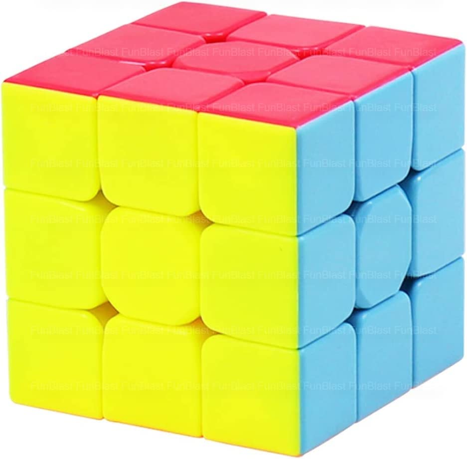 FunBlast 3x3 Speed Cube - Smooth Stickerless Magic Cube for Kids & Adults | High-Speed Puzzle Game for Competitions & Brain Training | Perfect STEM Toy Gift for Birthday & Christmas