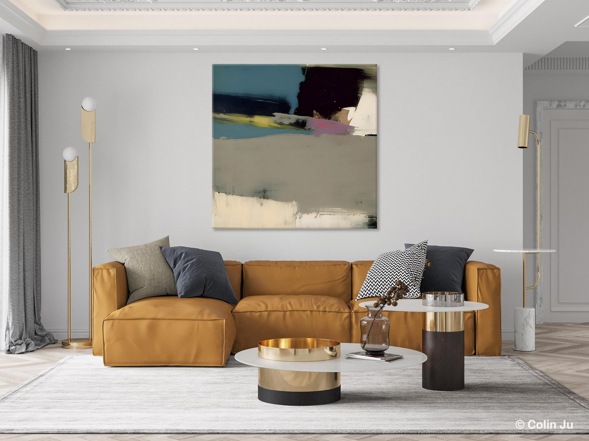 Abstract Wall Art for Bedroom & Dining Room - Modern Acrylic Canvas Paintings - Extra Large Contemporary Artwork - Perfect for Home Decor & Office Wall Decor