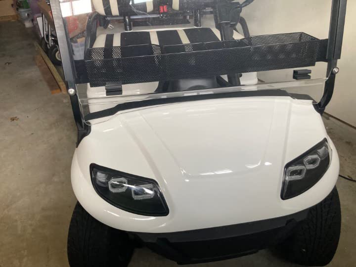**Huskey Golf Cart Front Basket – One-Piece Design, Large Storage Compartments – Compatible with I-CON Golf Carts – Durable & Spacious – Perfect for Golf Gear, Snacks & Accessories**