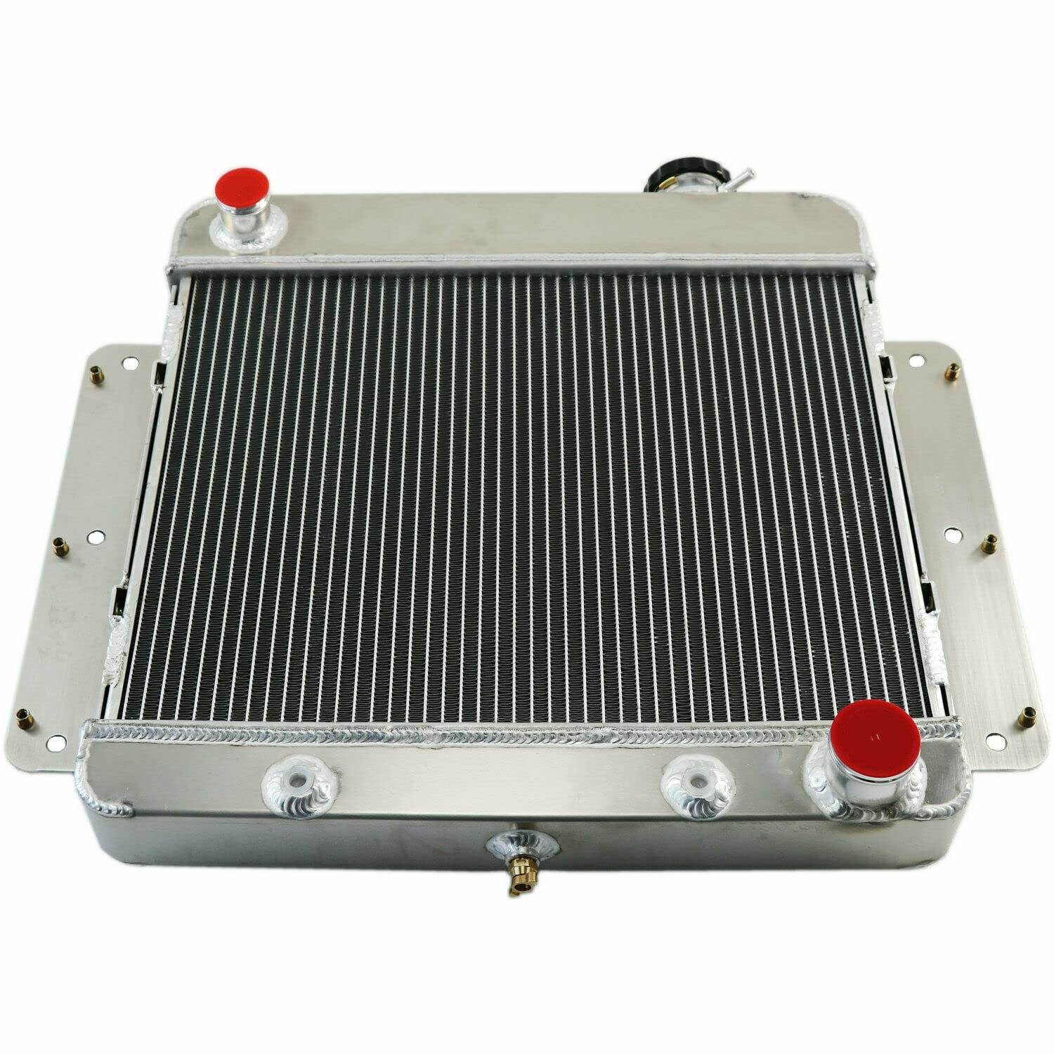 High-Performance All-Aluminum 4-Row Radiator for 1962-1967 Chevy II/Nova SS (L6/V8) - Includes Shroud, Fan & Relay - Perfect for Classic Car Restoration & Hot Rod Upgrades