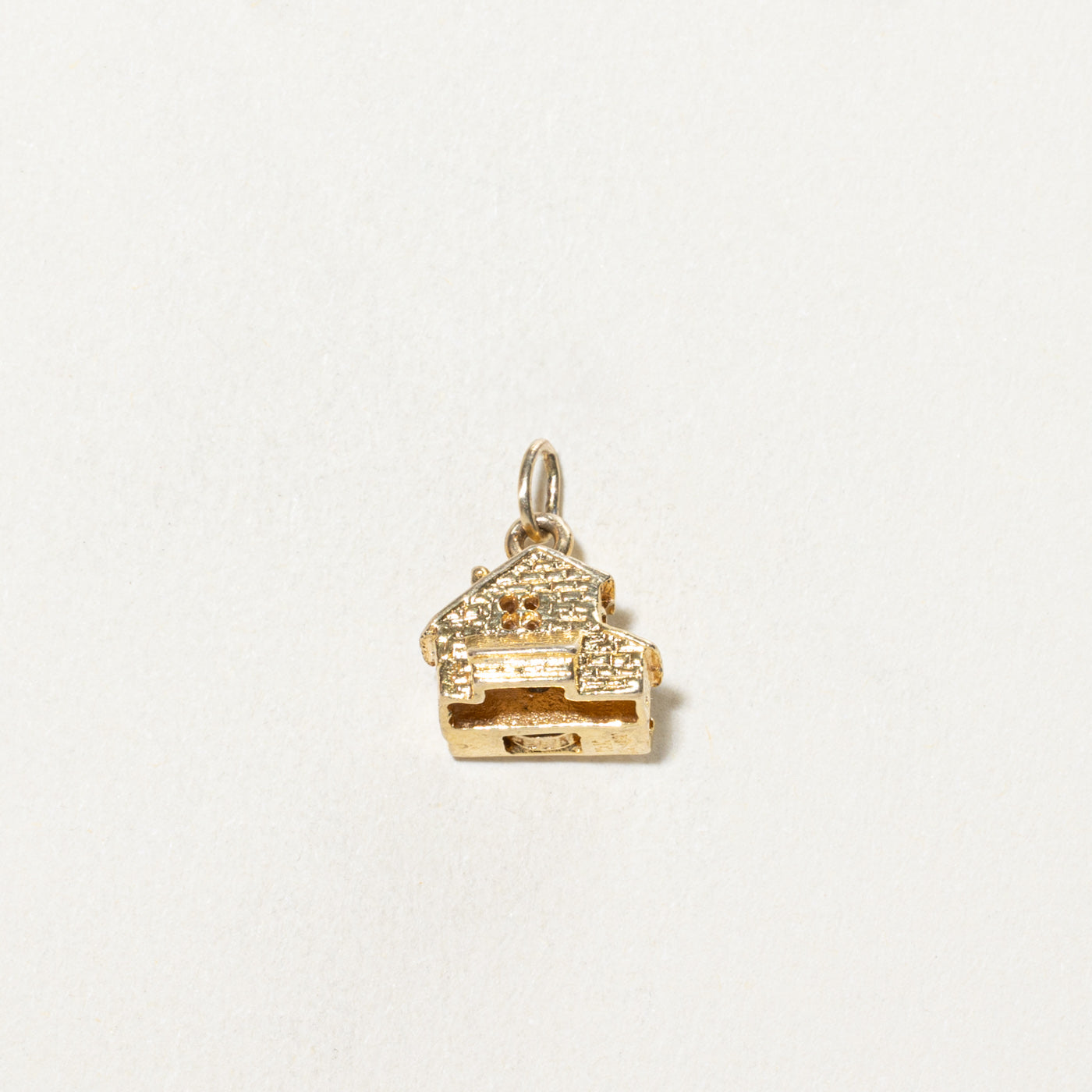 10K Yellow Gold Water Mill Charm Pendant Necklace - Elegant Jewelry Gift for Women - Perfect for Weddings, Anniversaries & Special Occasions