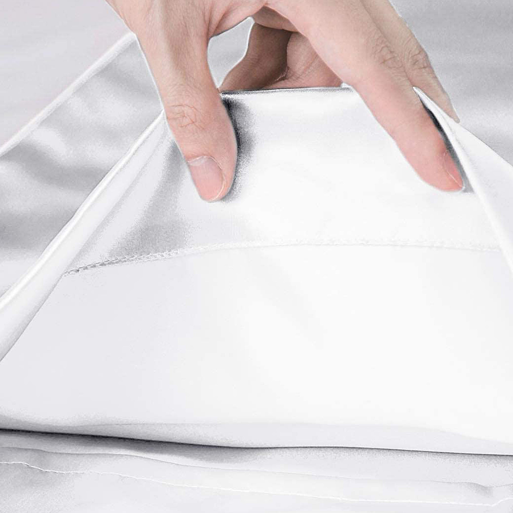 Premium White Silk Pillowcase Set of 2 - 100% Mulberry Silk for Hair & Skin Care - Perfect for Beauty Sleep & Travel Accessories