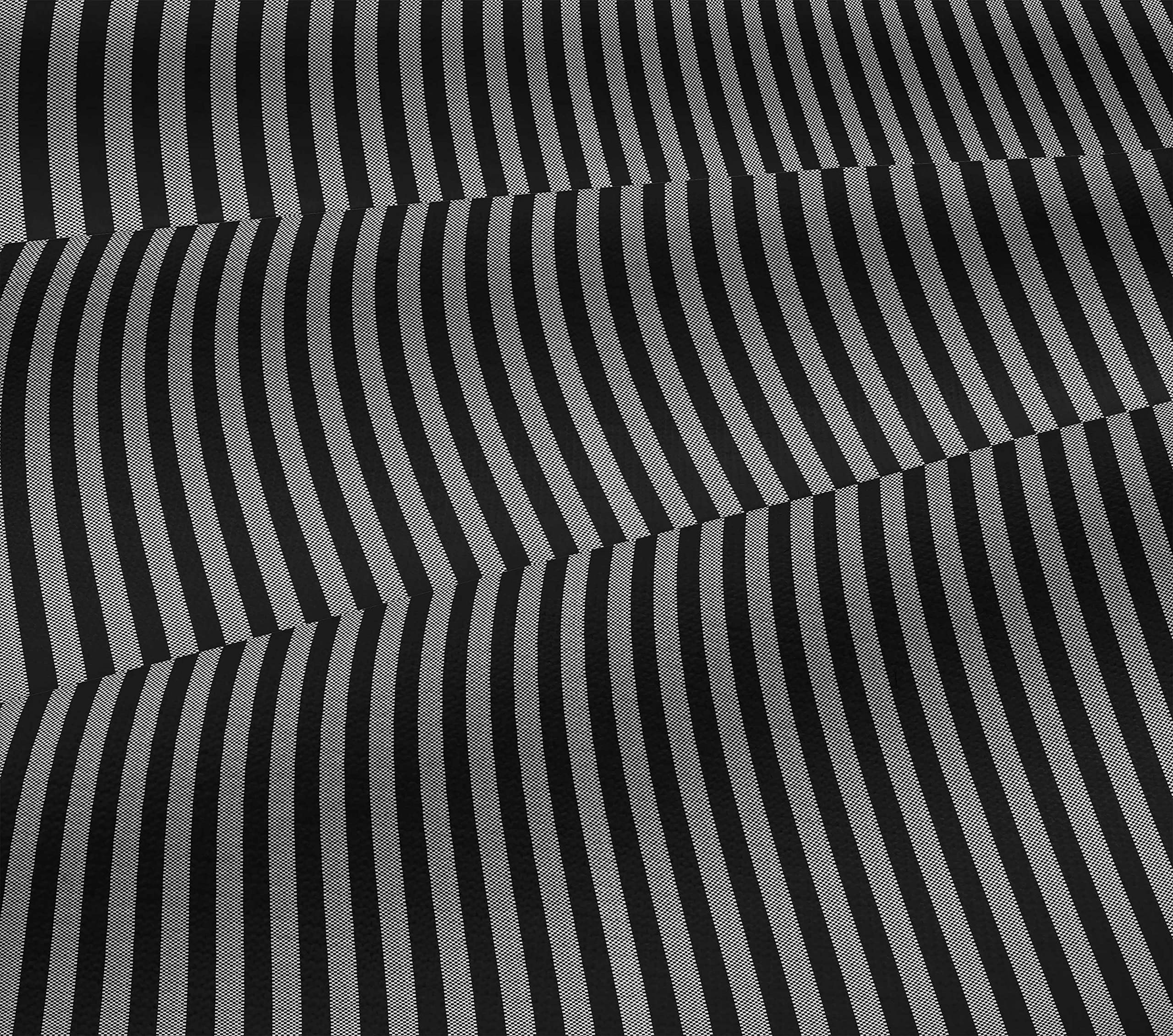 Premium 100% Cotton Jersey Black Striped Fabric by The Yard - 58 Inch Wide for Dresses, T-Shirts & DIY Sewing Projects | Soft, Breathable Material for Comfortable Apparel & Home Decor
