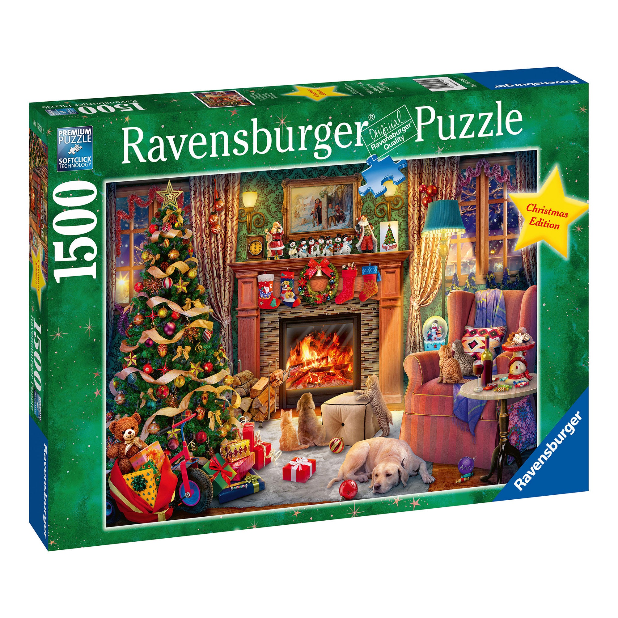 1,500 Piece Christmas Eve Jigsaw Puzzle - Festive Holiday Activity for Family & Adults, Perfect for Relaxation & Home Decor