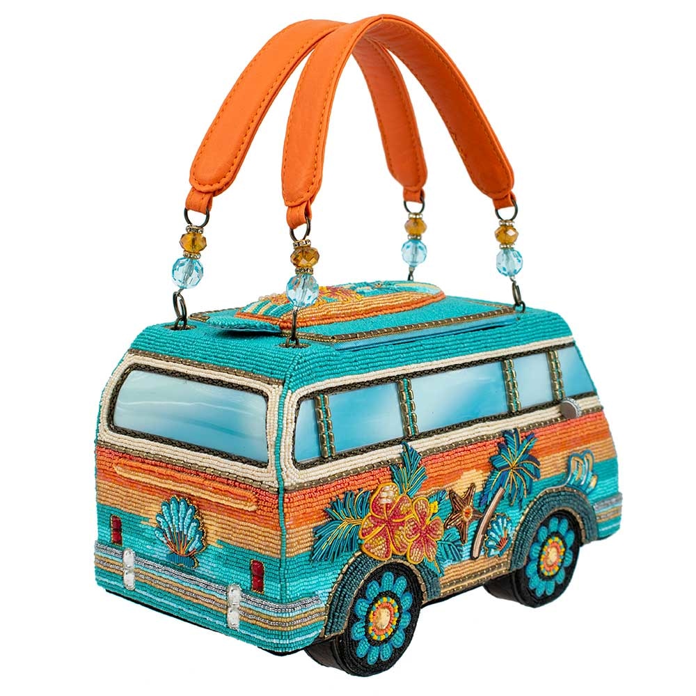 Mary Frances Catch a Wave Top Handle Handbag - Stylish Beach Tote for Women, Summer Vacation, Pool Party & Travel Accessories