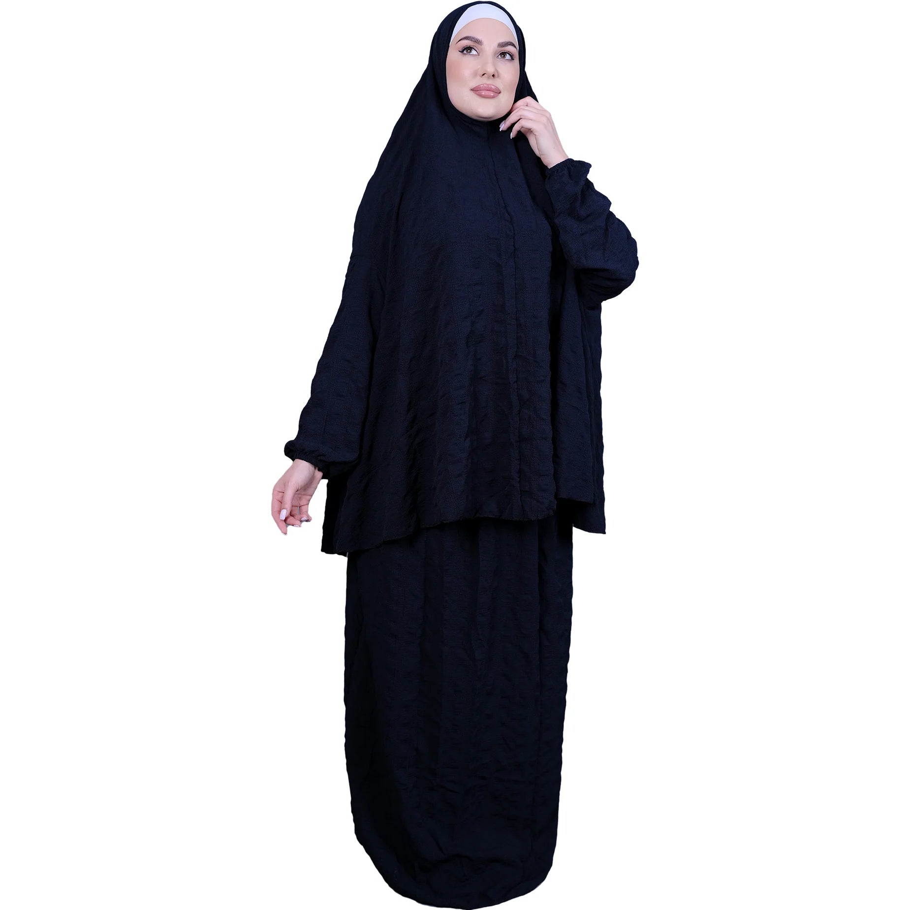 Islamic Prayer Set for Women - Complete Hijab, Prayer Dress & Mat - Perfect for Home, Mosque & Travel Worship