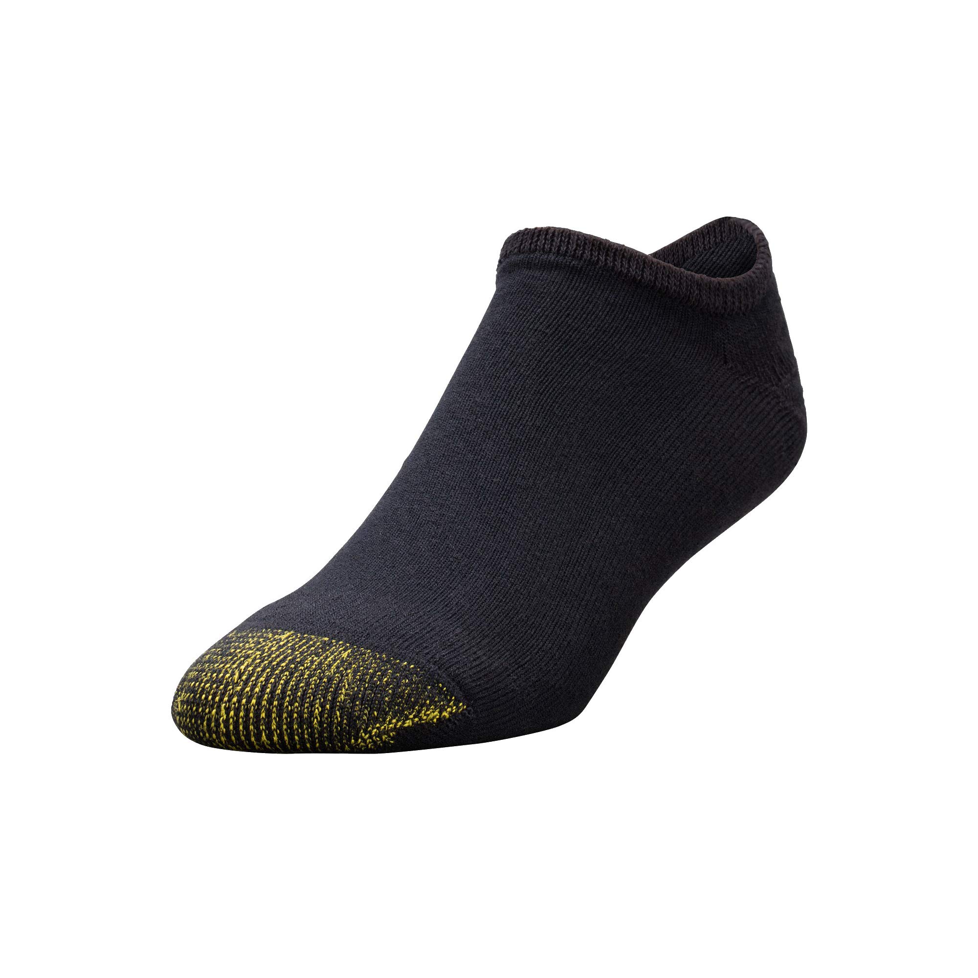 GOLDTOE Men's 656F Breathable Cotton No Show Athletic Socks 6-Pack - Perfect for Running, Gym & Casual Wear