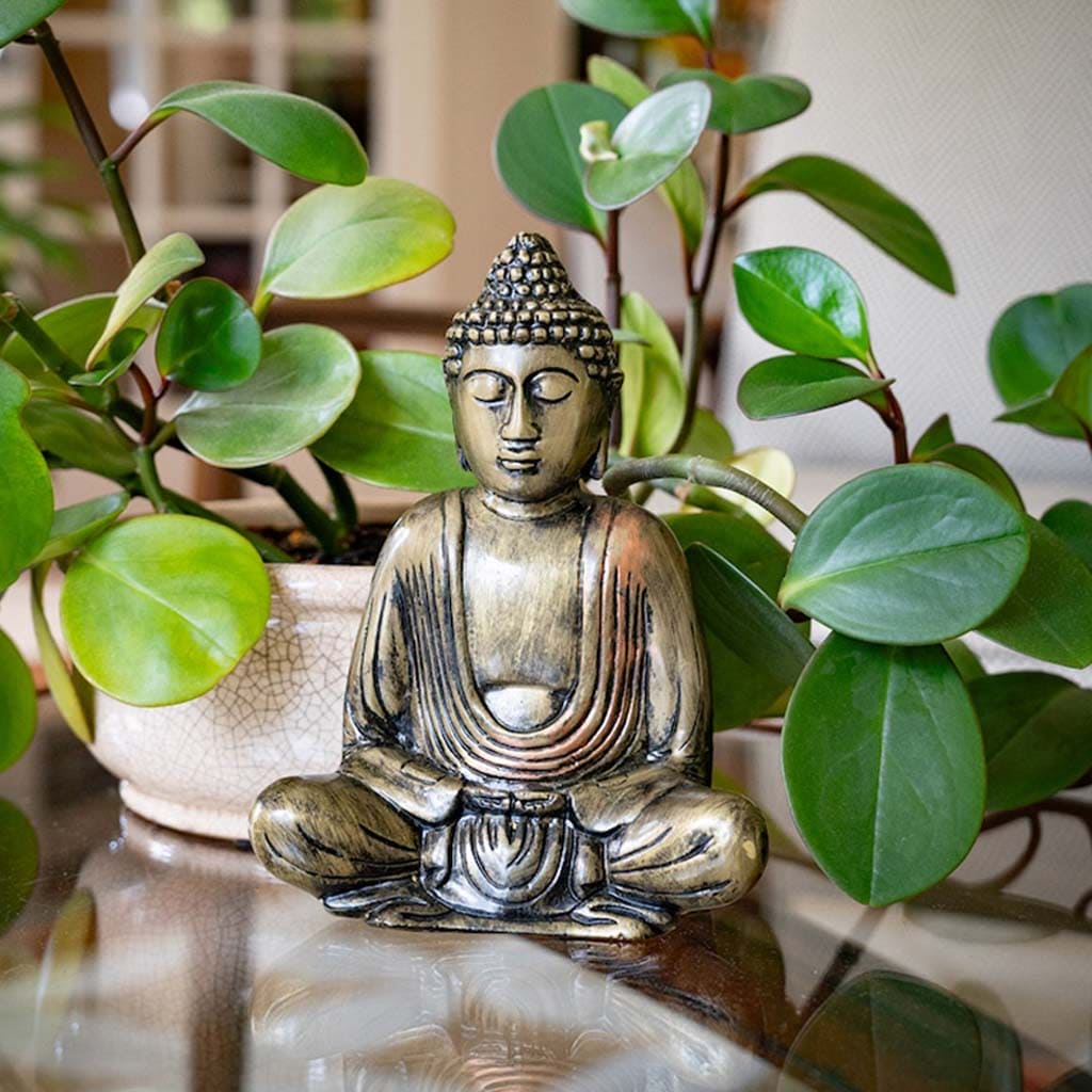 8 Inch Meditating Buddha Statue - Handcrafted Garden Decor for Outdoor & Indoor Zen Spaces - Perfect for Yoga, Meditation & Home Decor