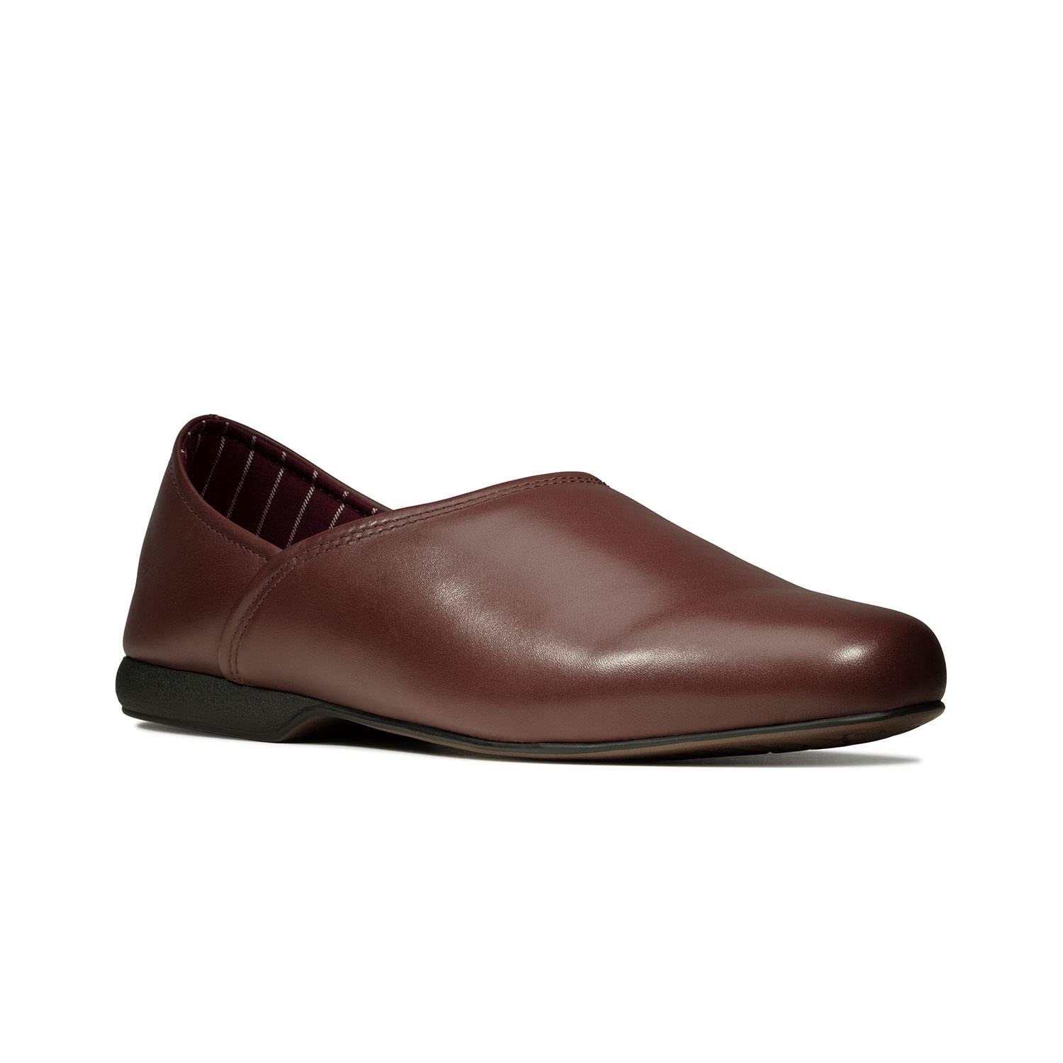 Clarks Men's Harston Elite Black Leather Slippers - Comfortable Indoor & Outdoor House Shoes for Relaxation, Lounging & Casual Wear