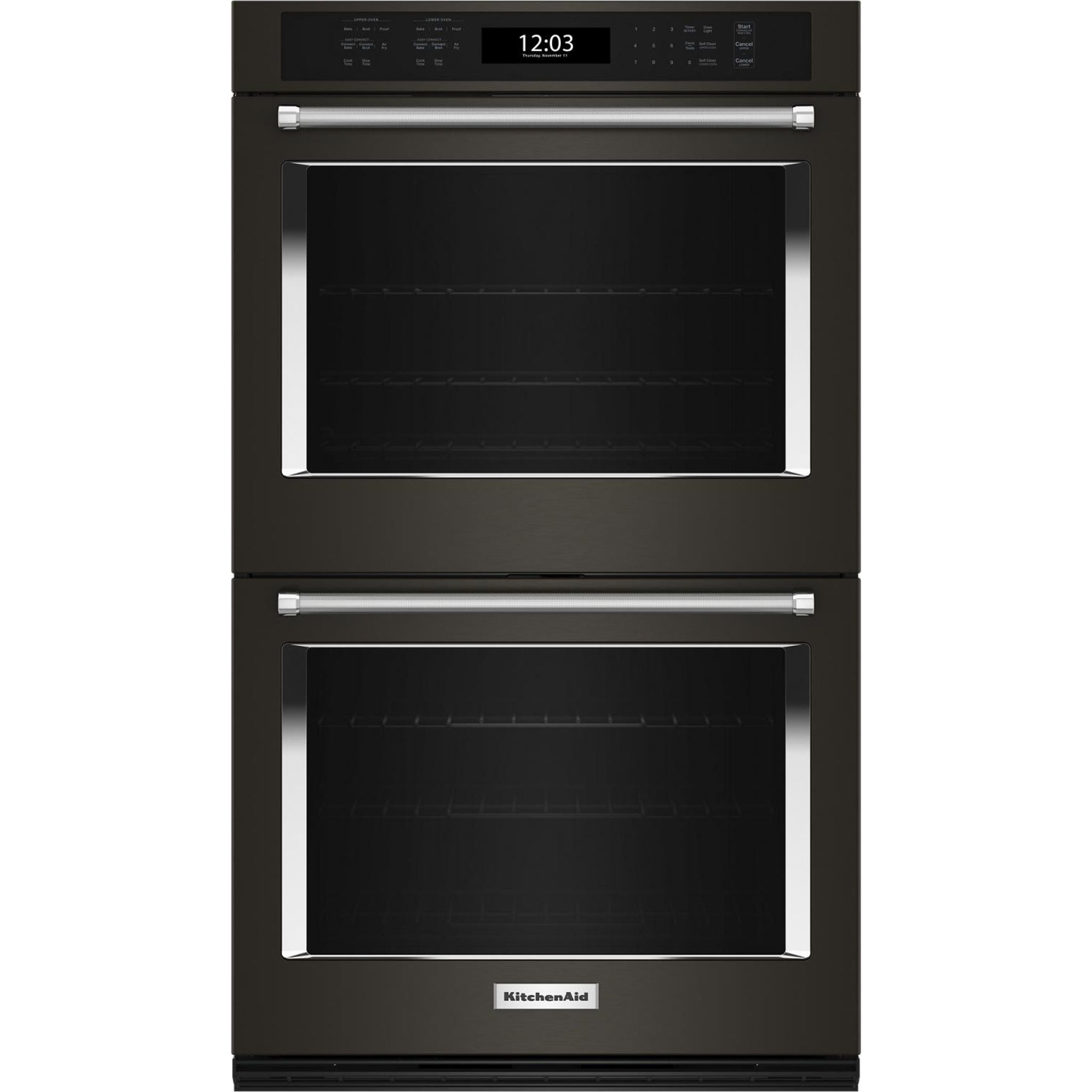 KitchenAid 30 Inch Double Wall Oven (KOED530PBS) - Black Stainless Steel - Professional Baking & Cooking for Large Families & Entertaining