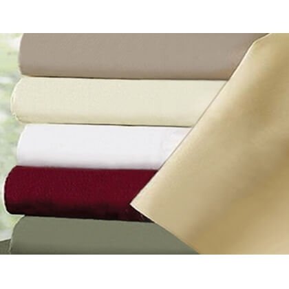 INNOMAX Dura-Soft Satin Solid Sheet Set for Standard Mattress & Soft Sided Waterbeds - Twin XL Size, Breathable & Wrinkle-Resistant Bedding (Red) - Perfect for Guest Rooms, Dorms & Cozy Bedrooms