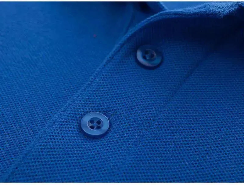 Men's Solid Color Polo Shirts for Fall | Casual & Business Wear | Perfect for Office, Golf & Outdoor Activities