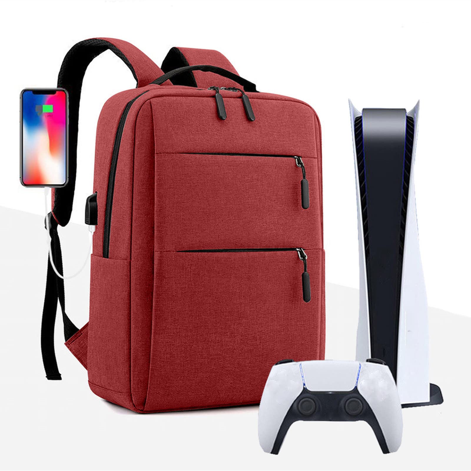 Premium Shockproof & Scratchproof PS5 Travel Handbag - Durable Carrying Case for PS5 Console, Controllers, Games, HDMI & Accessories - Perfect for Gaming Travel & Storage Protection