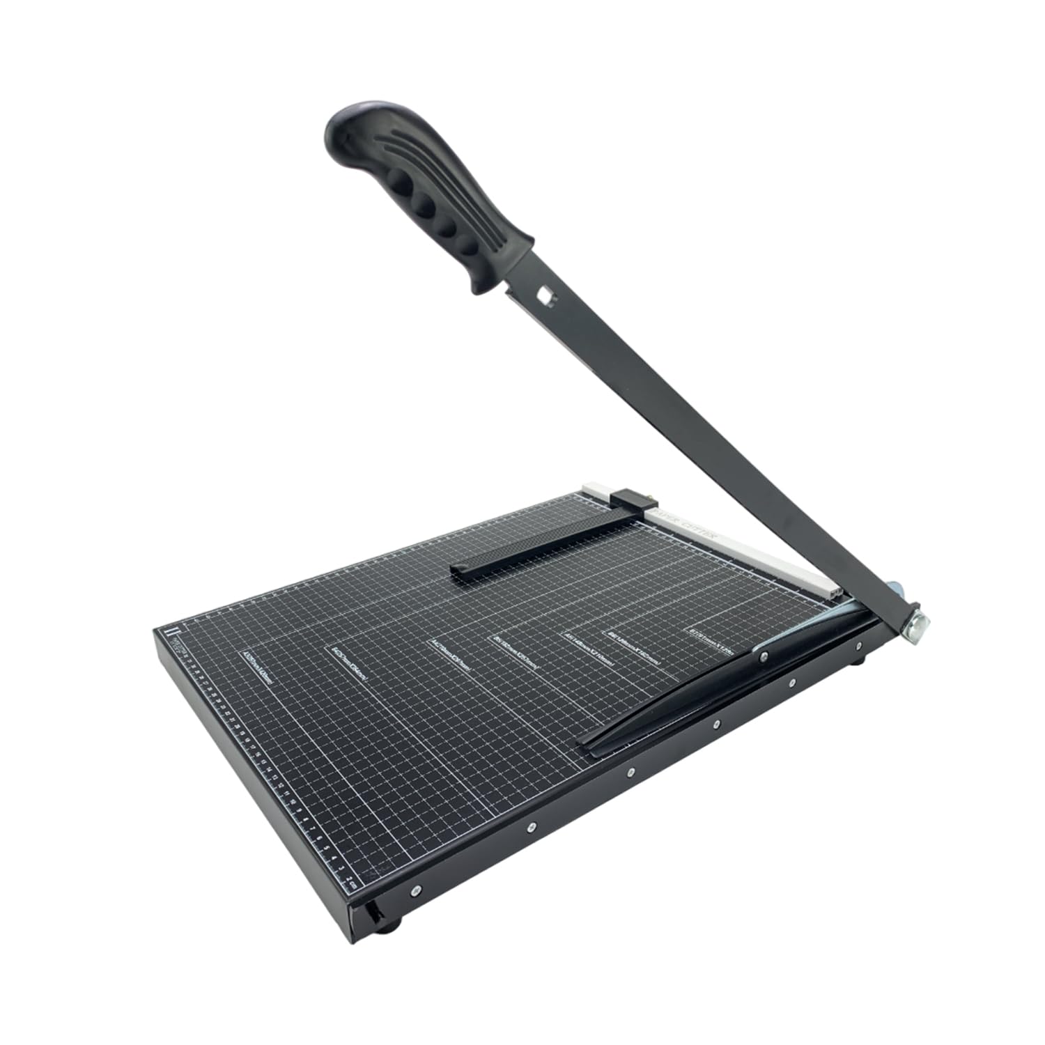 Heavy Duty A3 Paper Cutter - 18 Inch Guillotine Trimmer with Safety Guard & Blade Lock, 12 Sheet Capacity Metal Base Paper Slicer for Office, School, Crafting | Perfect for Documents, Photos, Scrapbooking & Art Projects (Black)
