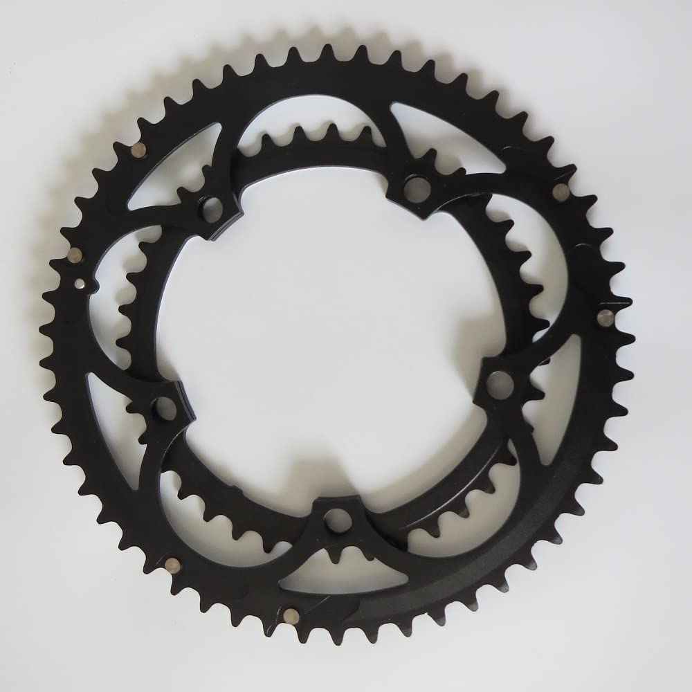 High-Performance Road Bicycle Chainring 130 BCD 53T 52T 50T 42T 39T - CNC Machined Chainwheel for Double Chain Setup - Perfect for Road Bikes & Folding Bikes - Ideal for Racing, Commuting & Long-Distance Cycling