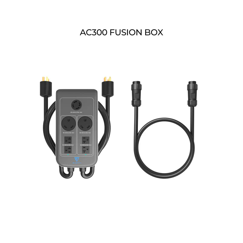 BLUETTI Fusion Box Portable Power Station - 500W Solar Generator for Camping, RV, Emergencies & Outdoor Adventures | Compact & Lightweight Backup Battery with AC Outlets & USB Ports