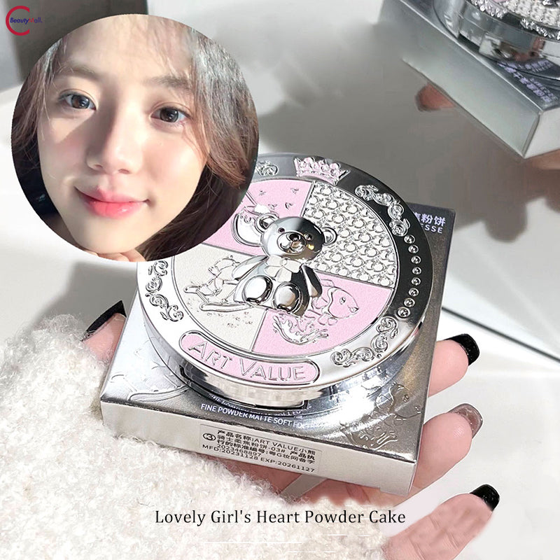 ART VALUE Bear Knight Soft Focus Powder - Matte Finishing & Oil Control Face Powder for Flawless Makeup | Perfect for Daily Wear & Photo Shoots