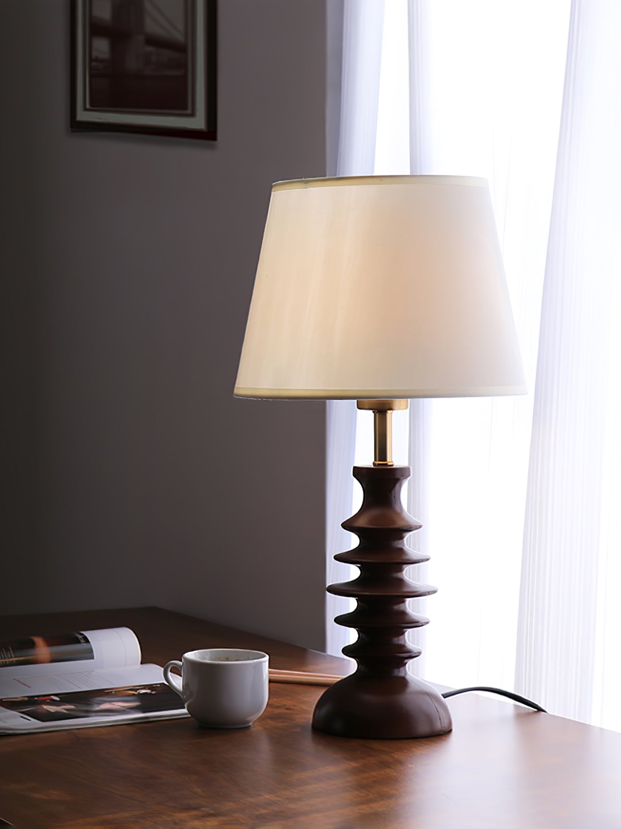 Adesso Beatrice Table Lamp - Modern LED Desk Lamp with Adjustable Brightness & USB Port for Home Office, Bedroom, and Study Room Lighting