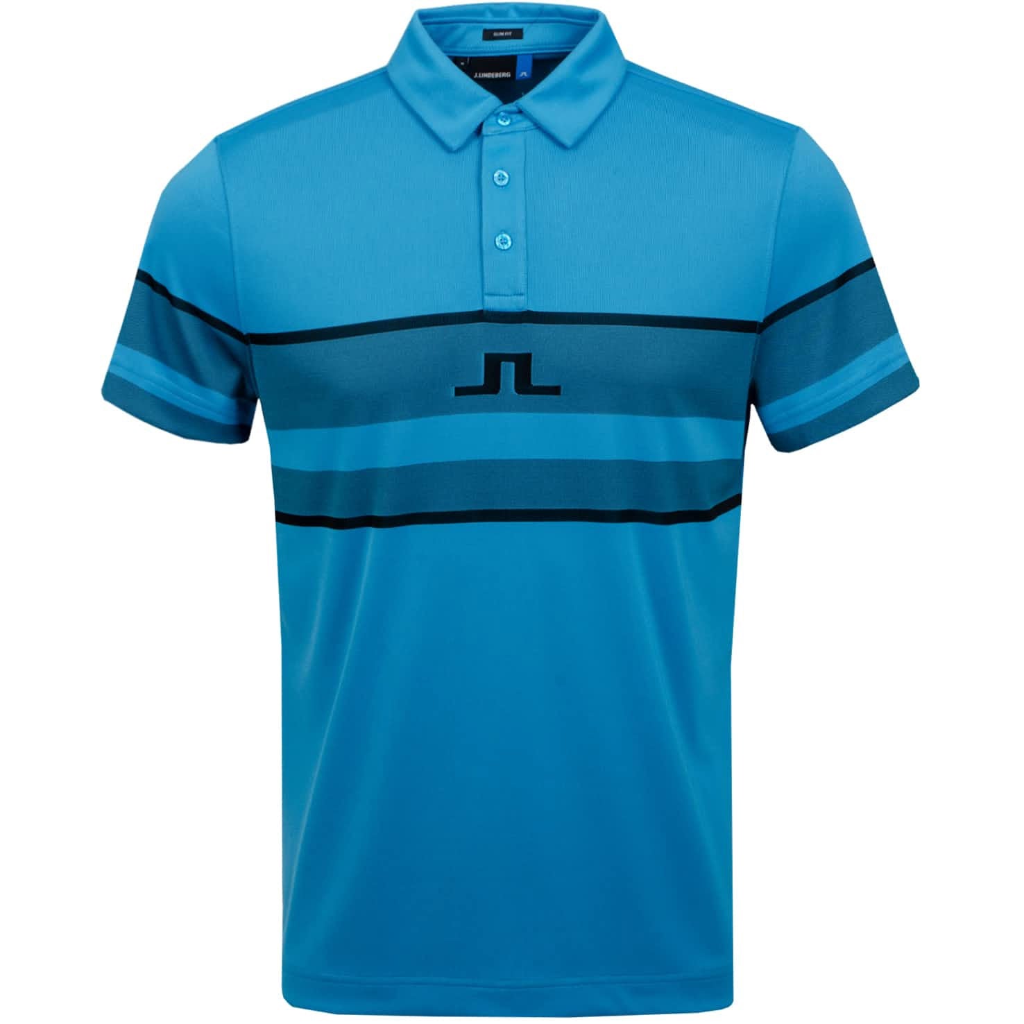 J. Lindeberg Cole Slim Jacquard Men's Golf Polo Shirt - Performance & Style for the Course & Casual Wear