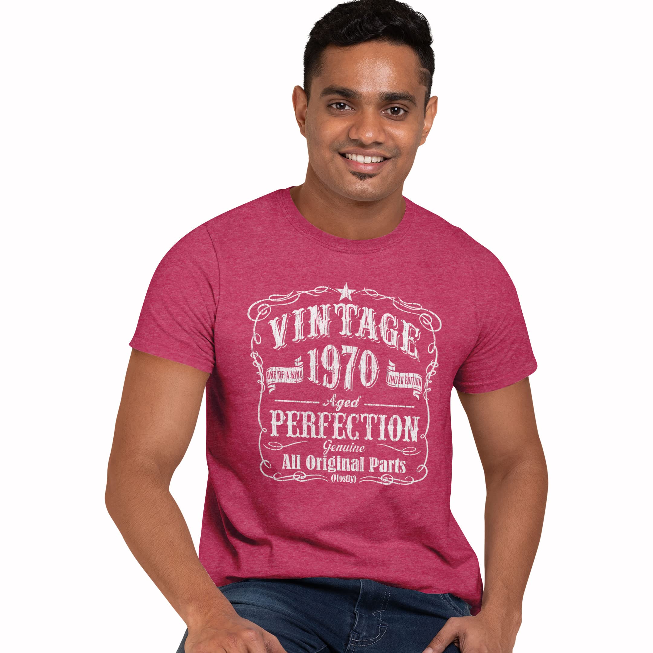 52nd Birthday Gift T-Shirt for Men - Vintage 1970s Style Funny 52 Year Old Birthday Shirt - Perfect for Dad, Husband & Grandpa Birthday Parties