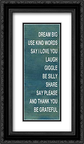 Dream Big - 12x18 Black Ornate Framed & Double Matted Museum Art Print for Wall Decor | Perfect for Home, Office & Studio Decoration