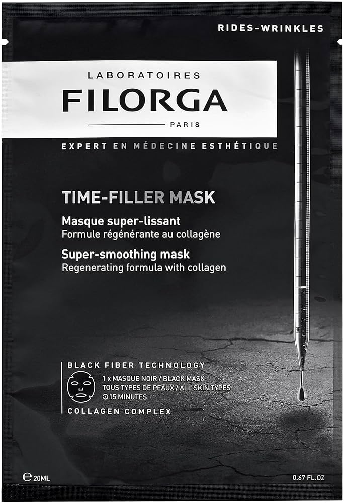 Filorga Time Filler Mask X13 - Anti-Aging Face Mask with Hyaluronic Acid & Collagen for Wrinkle Reduction | Hydrating & Firming Treatment for Women & Men | Perfect for Night Routine & Spa Days