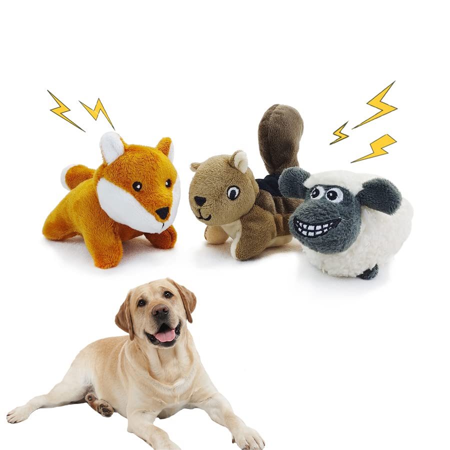 Interactive Hide and Seek Dog Puzzle Toys - Squeaky Plush Puppy Toys for Small Dogs (Sheep, Panda, Forest Animals) | Fun Training & Mental Stimulation for Indoor Playtime
