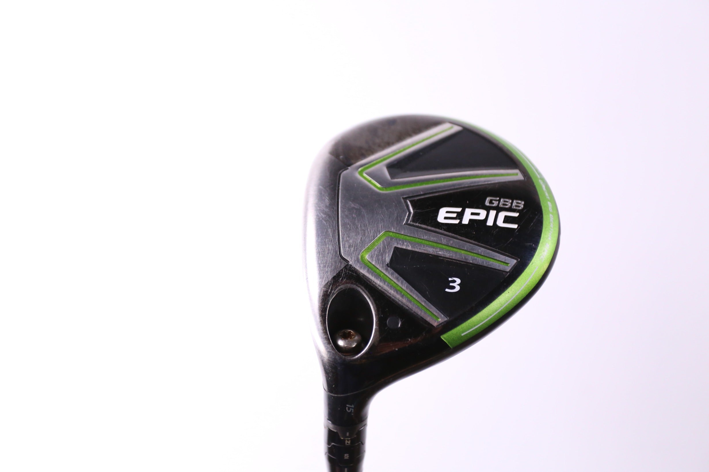 Used Callaway GBB Epic 3 Wood Left Handed 15° Stiff Flex Golf Club - Perfect for Left-Handed Golfers & Driving Range Practice
