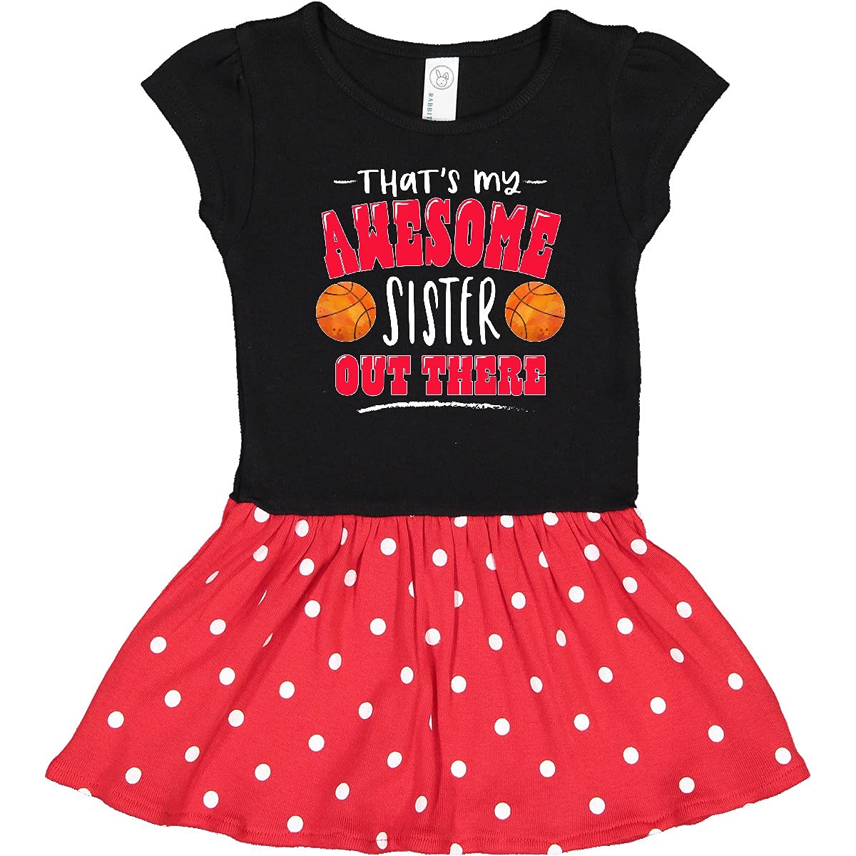 Inktastic Awesome Sister Basketball Infant Dress - Perfect for Game Day & Family Photos