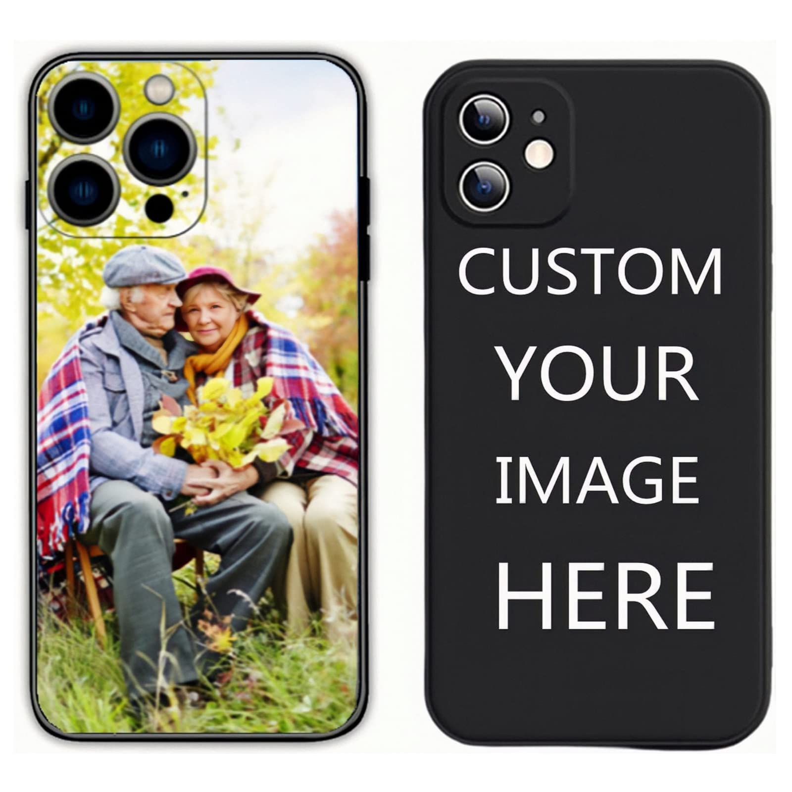 Custom Photo Phone Case for iPhone 14/13/12/11/Xs Series - Personalized Picture Cover for iPhone 14 Pro Max/13 Pro Max/12 Pro Max/11 Pro Max/Xs Max - Durable Protective Case with Your Favorite Image - Perfect for Gifts, Travel & Daily Use