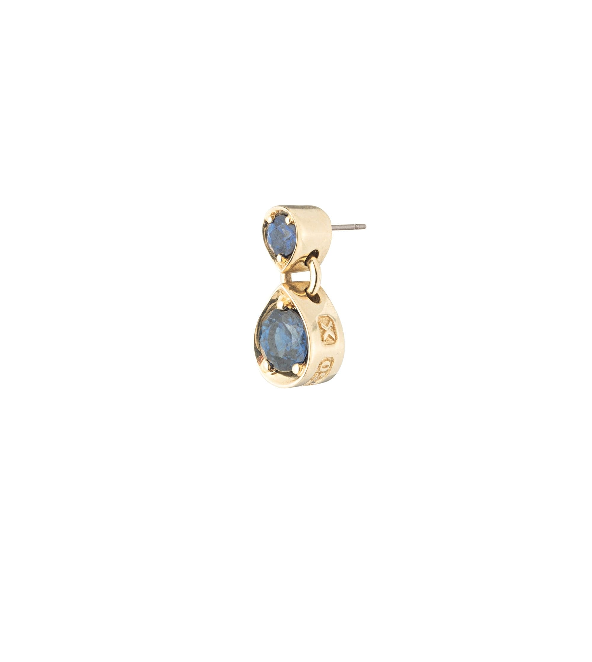 Blue Sapphire Gemstone Double Drop Earrings for Women - Elegant Sterling Silver Dangle Earrings for Anniversary, Wedding & Romantic Gifts - Perfect for Date Night, Evening Parties & Special Occasions