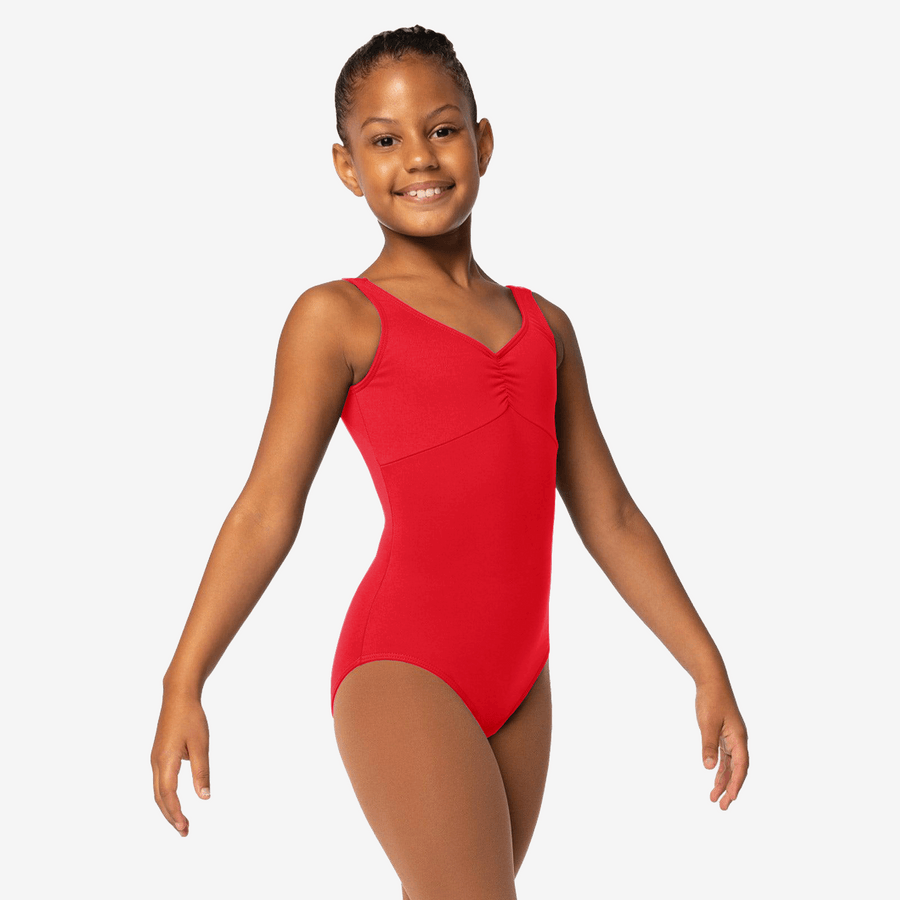 Editta Child Tank Empire Waist Leotard for Dance - Comfortable Ballet & Gymnastics Leotard for Girls - Perfect for Dance Classes, Performances & Recitals