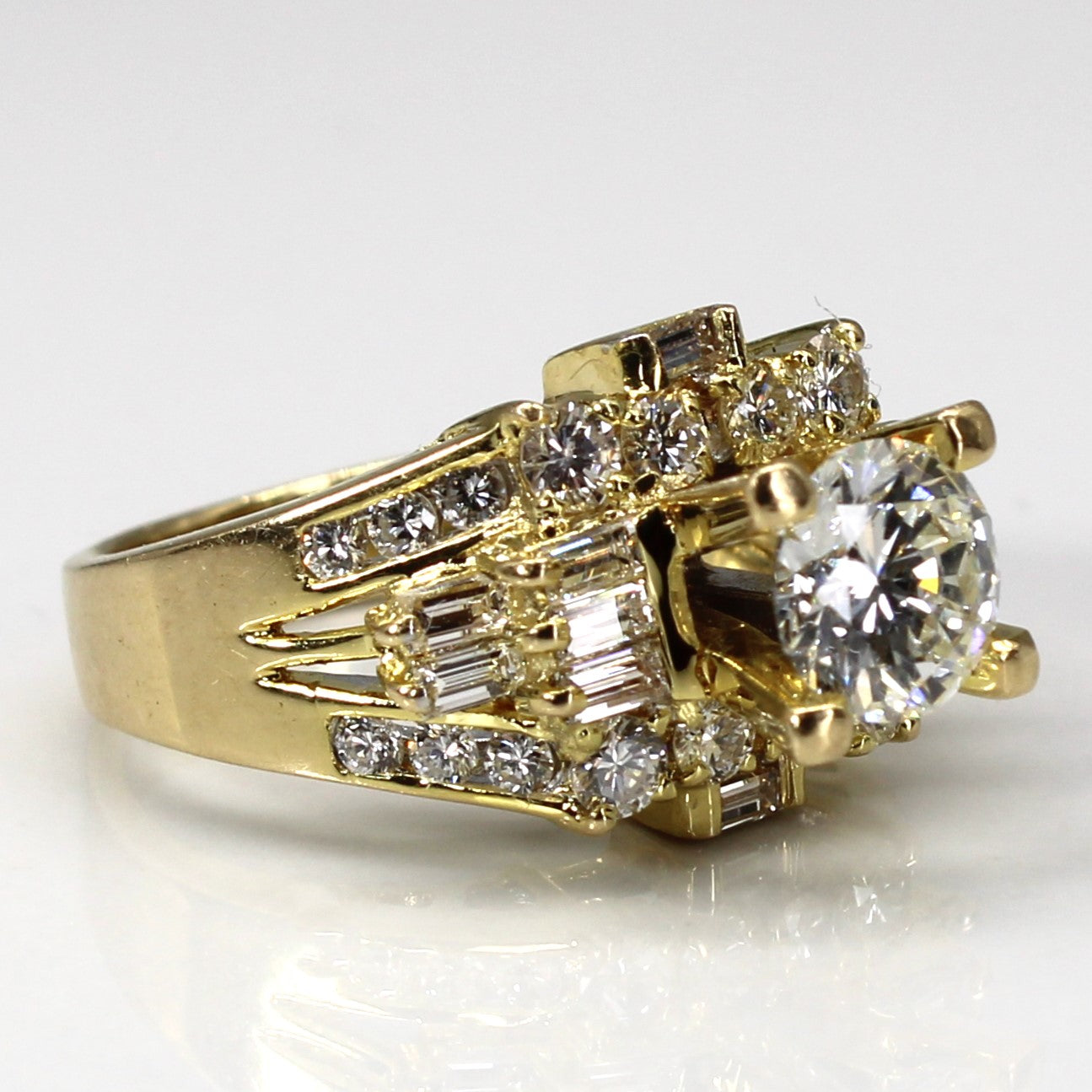 2.02ctw High Set Cluster Multi Diamond Ring - VS1/VS2 G/H - Size 5.75 - Elegant Engagement & Wedding Ring for Women - Perfect for Proposals, Anniversaries & Special Occasions