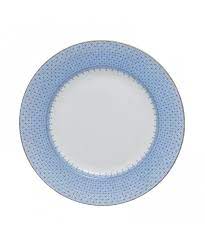 Cornflower Lace Dessert Plates - Set of 6 Elegant Floral Porcelain Cake Plates for Tea Parties, Weddings & Special Occasions