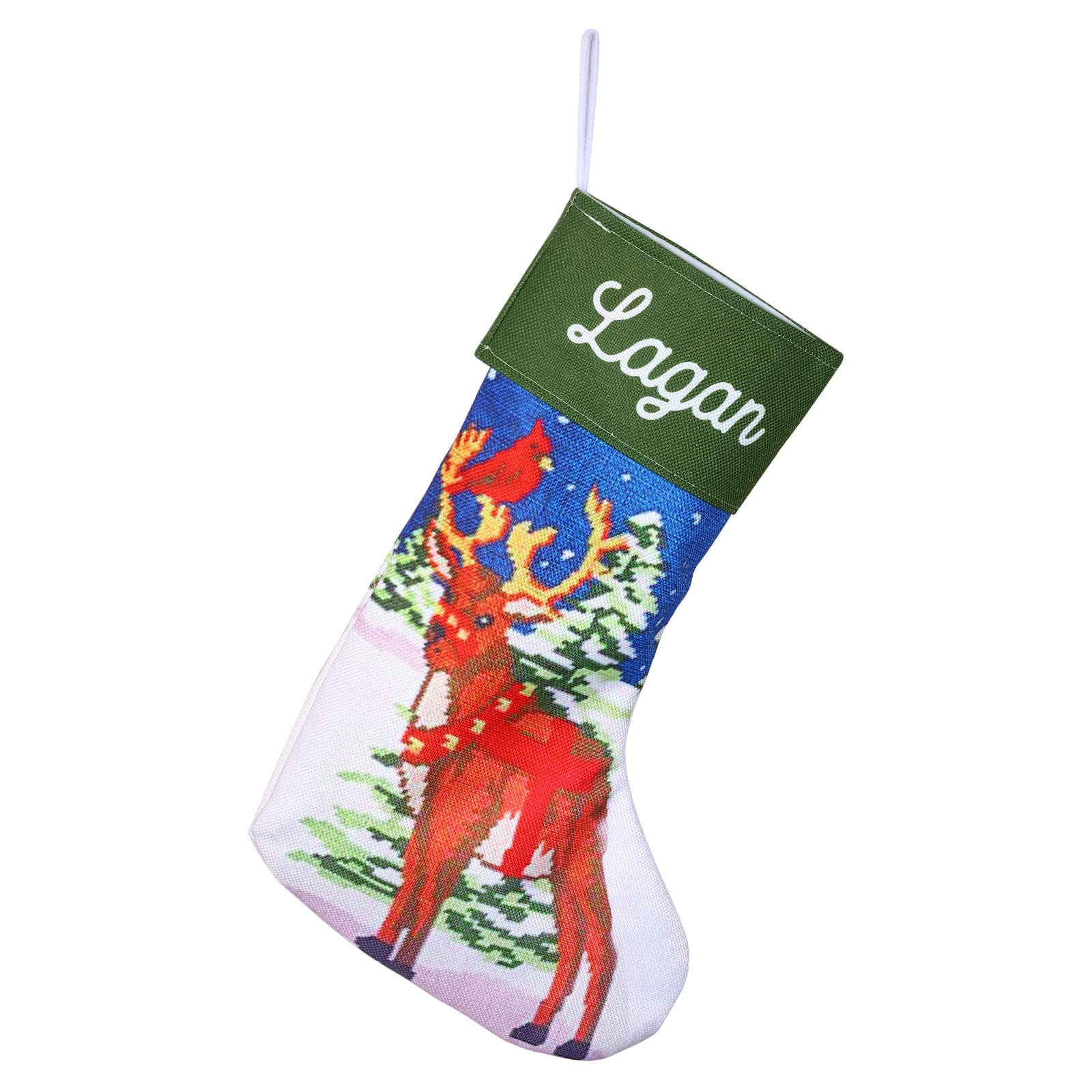 Custom Personalized Christmas Stockings with Name Tags - Large Holiday Stockings for Fireplace Decor, Family Christmas Party, Xmas Home Decoration (Style 6) - Perfect for Gift Exchange, Mantel Display & Festive Holiday Celebrations