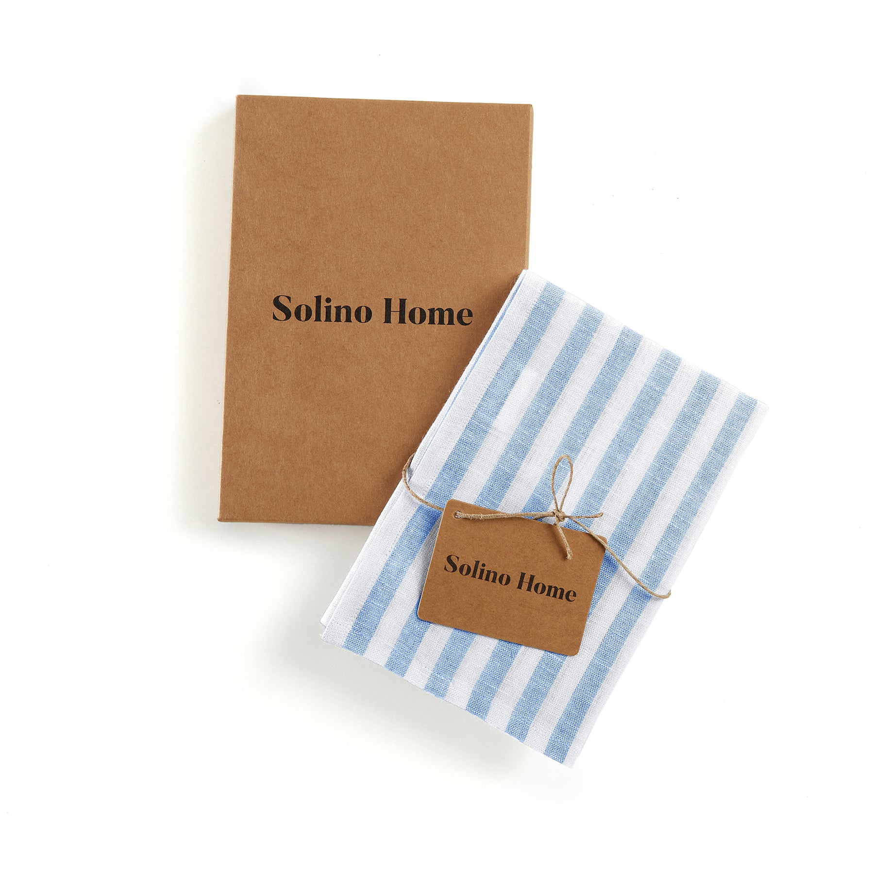 Amalfi Stripe Cotton Kitchen Towels Set of 2 - Absorbent Dish Towels for Drying Dishes, Cleaning & Decor - Perfect for Italian Kitchen, Farmhouse & Coastal Home Decor