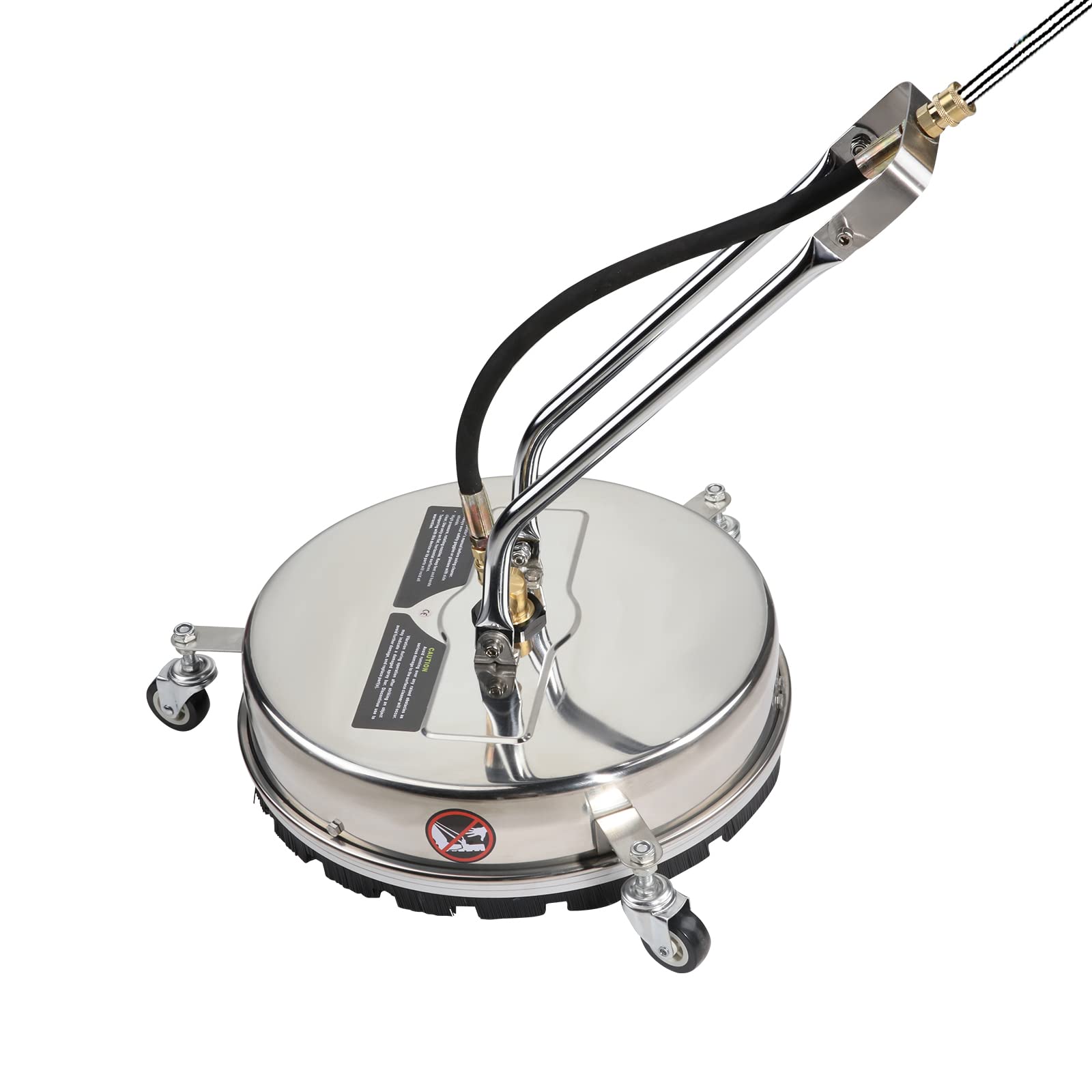 Gooble 16-Inch Pressure Washer Surface Cleaner - 4000 PSI Stainless Steel Power Washer Floor Attachment & Scrubber Accessory for Driveways, Patios & Concrete Cleaning