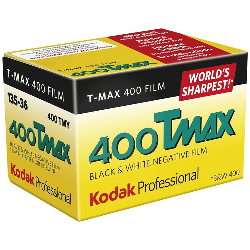 Kodak Professional T-Max 400 ISO 35mm Black & White Film Roll (36 Exposures) - Perfect for Street Photography, Landscape & Low Light Shooting