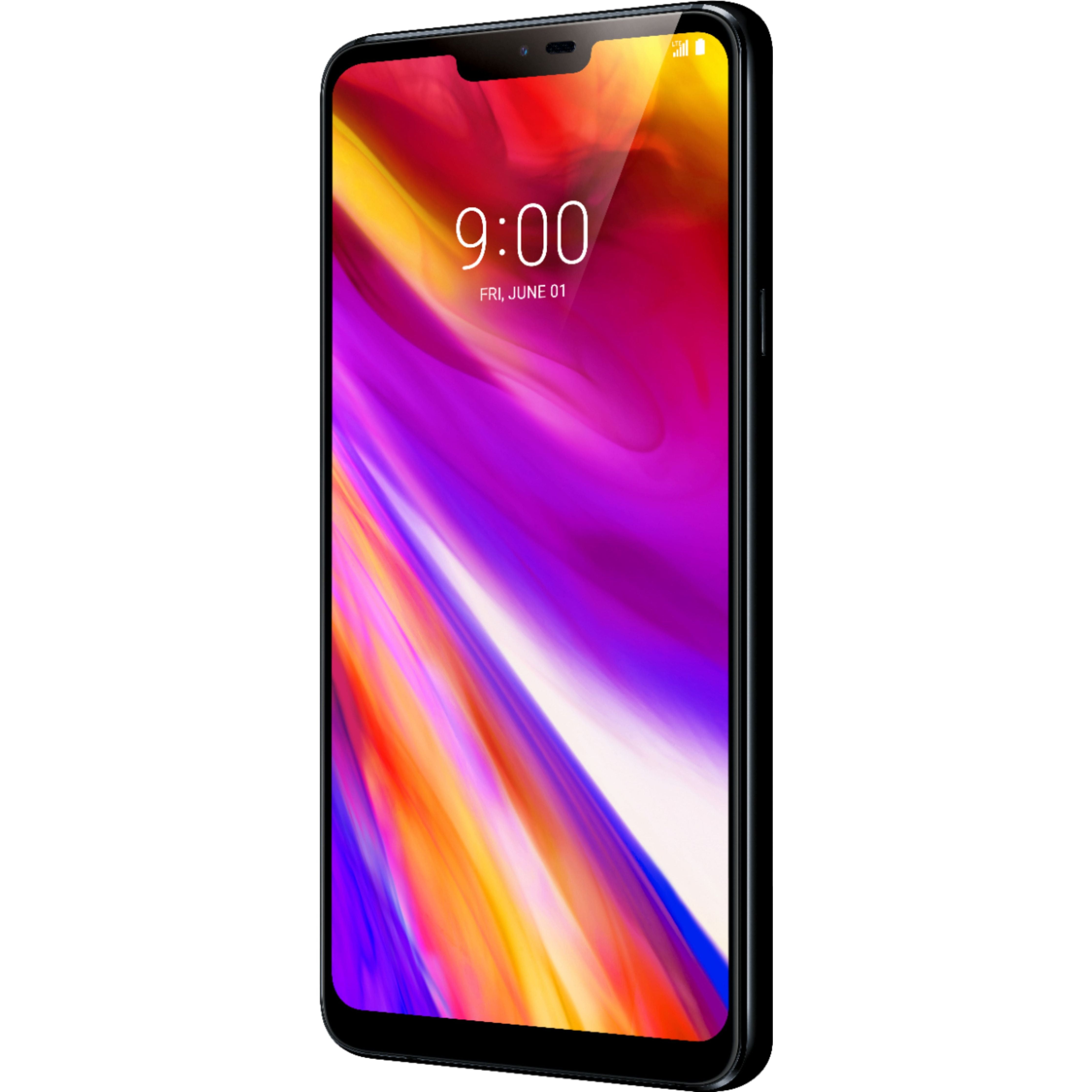 LG G7 ThinQ LMG710ULM 64GB Unlocked Smartphone - Aurora Black (CDMA Compatible) | Perfect for Streaming, Gaming & Productivity on the Go