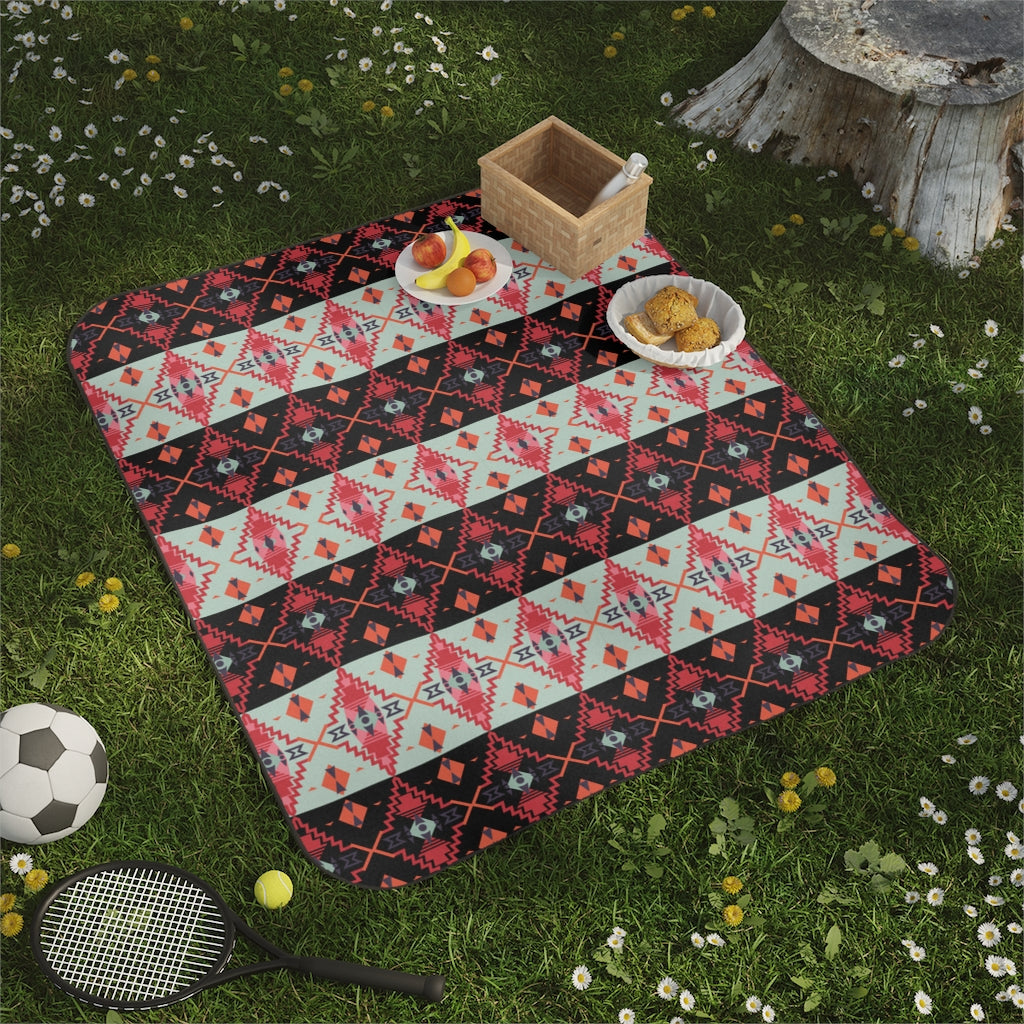 Premium Sahara Night Pattern Picnic Blanket - Waterproof Outdoor Picnic Mat for Beach, Park, Camping & Backyard Gatherings - Large Portable Blanket for Picnics, Concerts & Travel