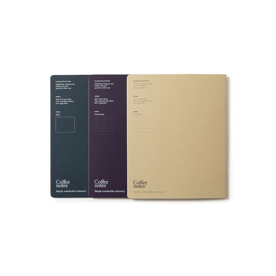 Premium Coffeenotes Grande Notebook - Tailor's Collection for Journaling, Sketching & Note Taking - Perfect for Artists, Writers & Students
